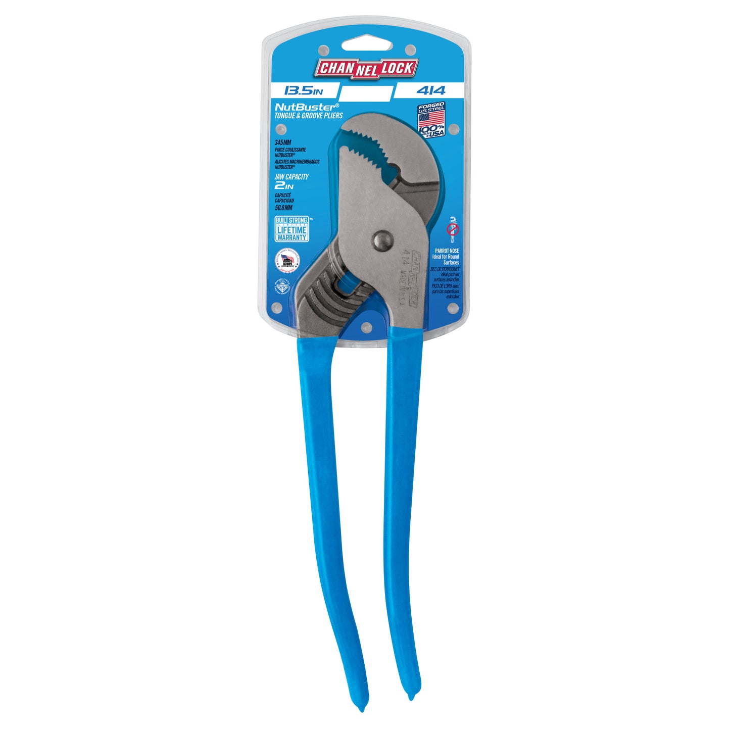 13.5-inch NUTBUSTER® Parrot Nose Tongue & Groove Pliers (414)