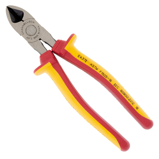 7-inch Diagonal Cutting Pliers w/ 1000V Insulated Grip (437I)
