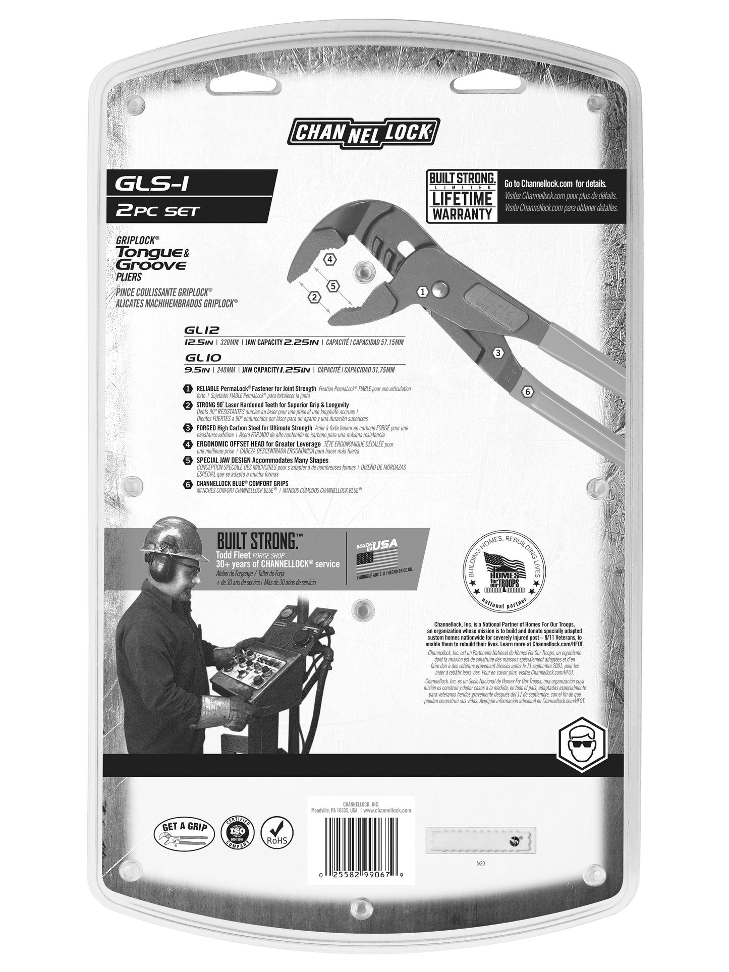 2pc GRIPLOCK® Tongue & Groove Pliers Set (GLS-1)