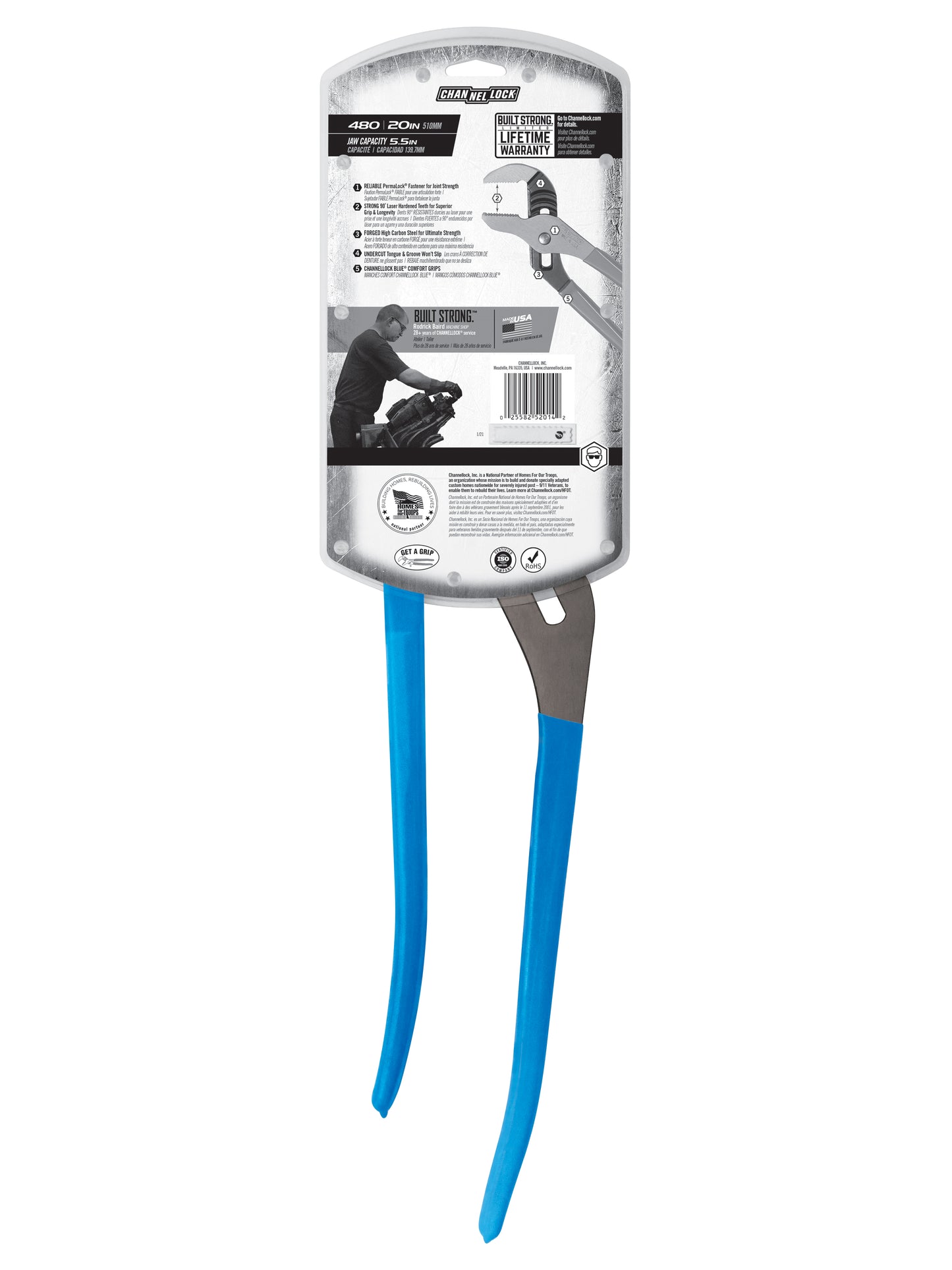 20-inch BigAzz® Straight Jaw Tongue & Groove Pliers (480)