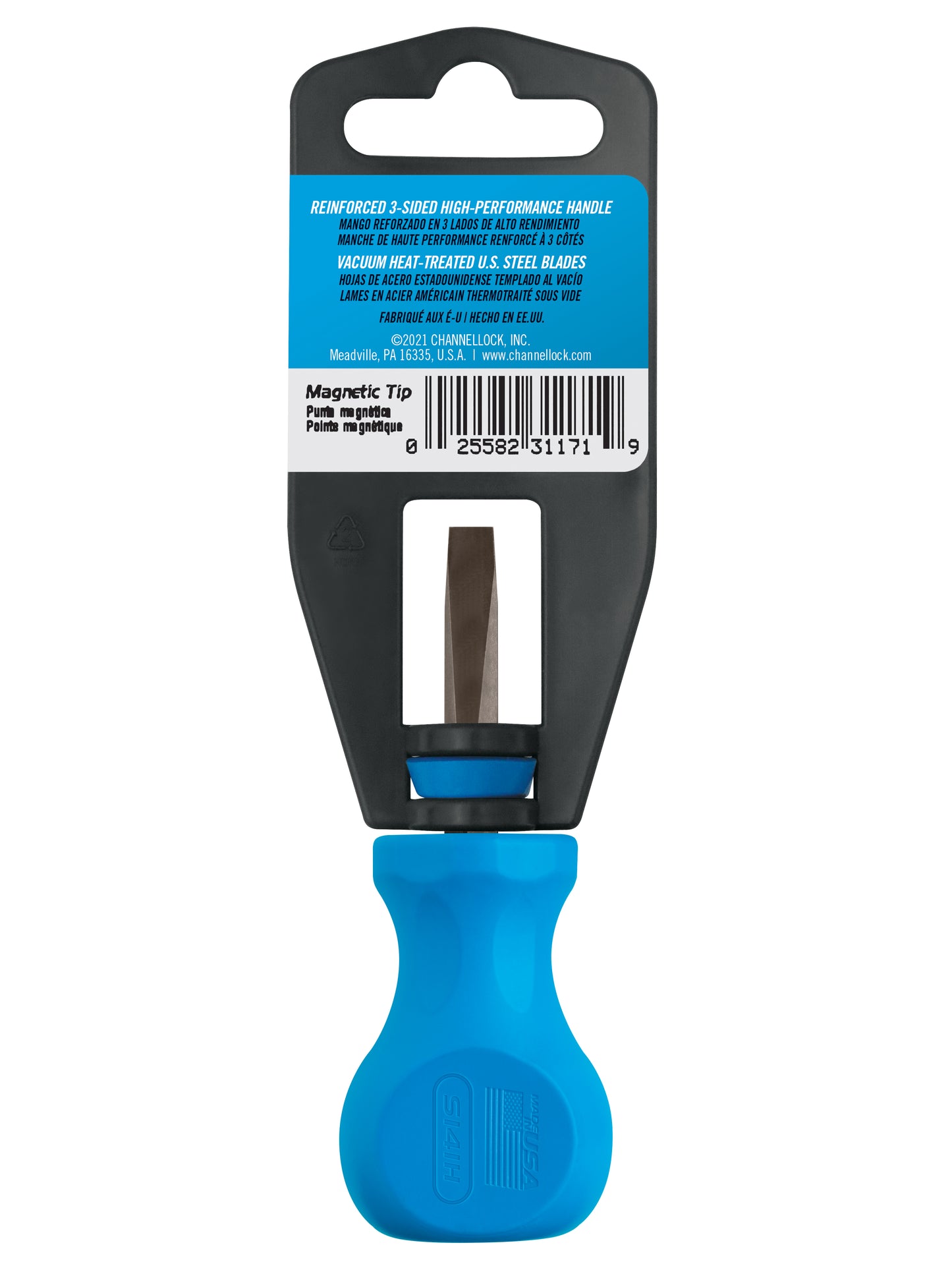 Slotted 1/4 x 1.5" Stubby Professional Screwdriver (S141H)