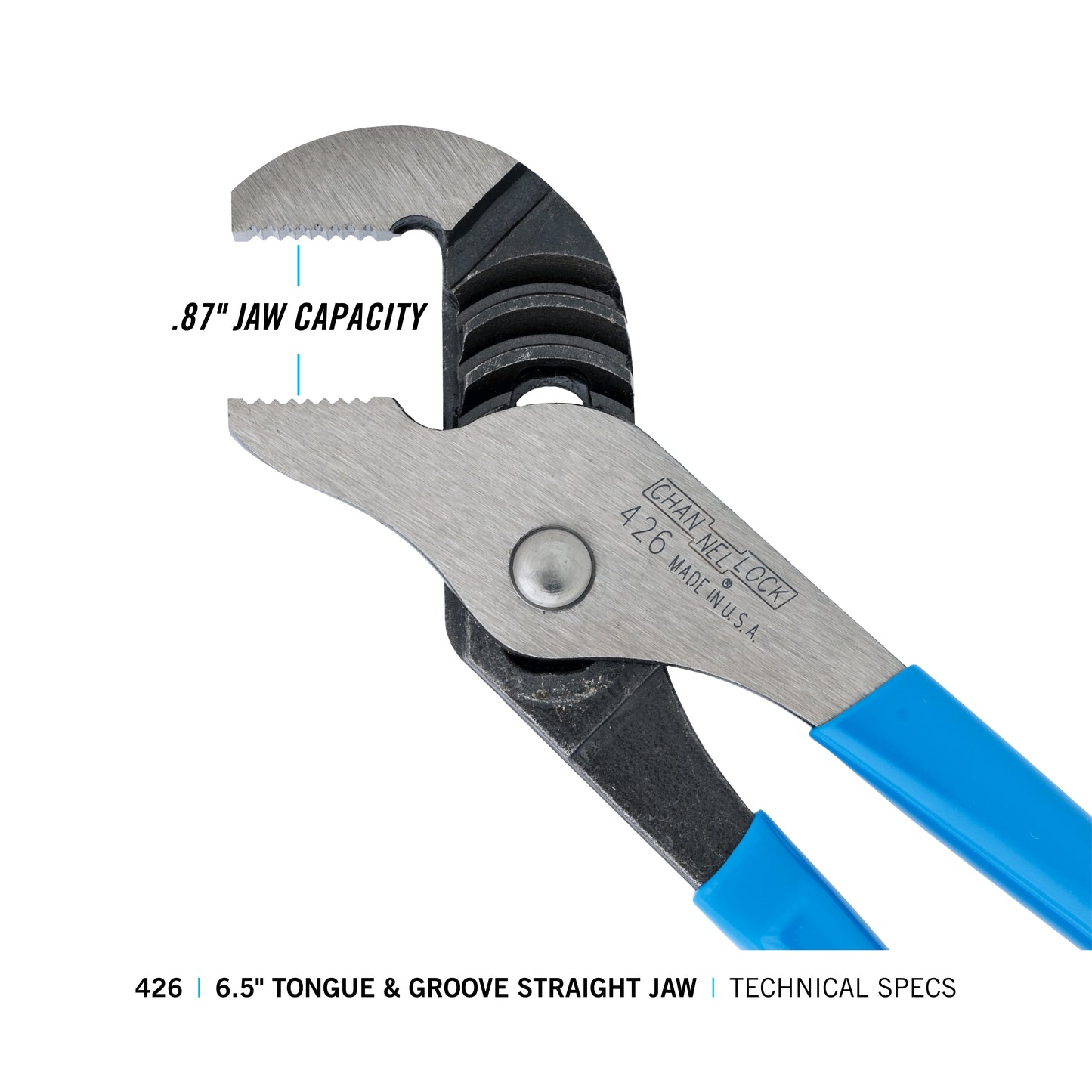 6.5-inch Straight Jaw Tongue & Groove Pliers (426)