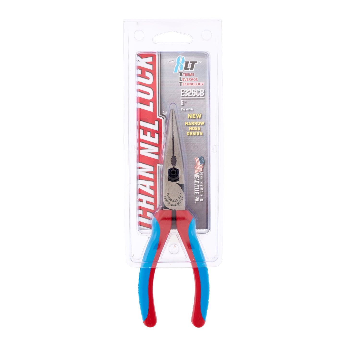 6-inch CODE BLUE® XLT™ Combination Long Nose Pliers with Cutter (326CB)