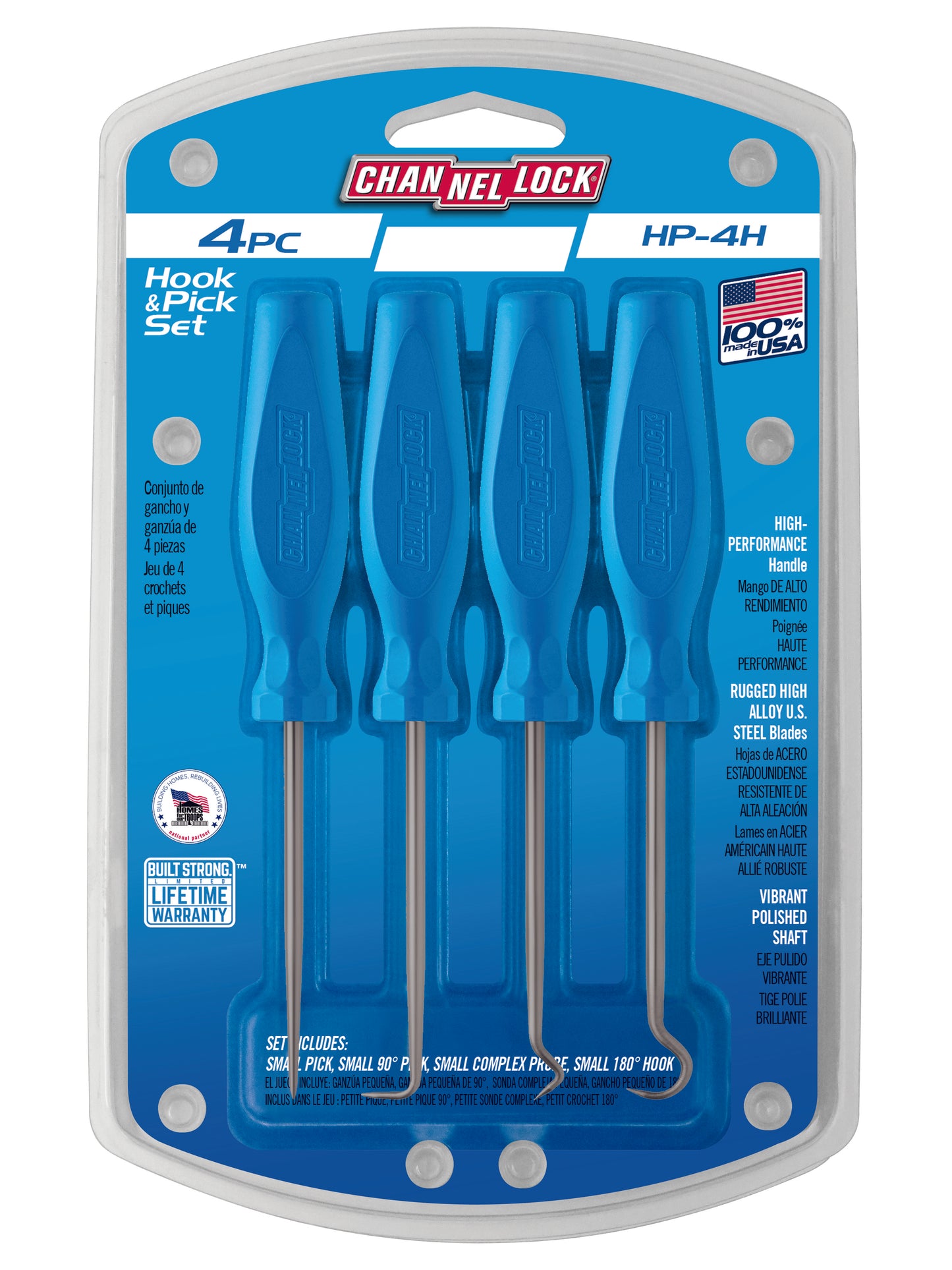 4pc Precision Hook & Pick Set (HP-4H)