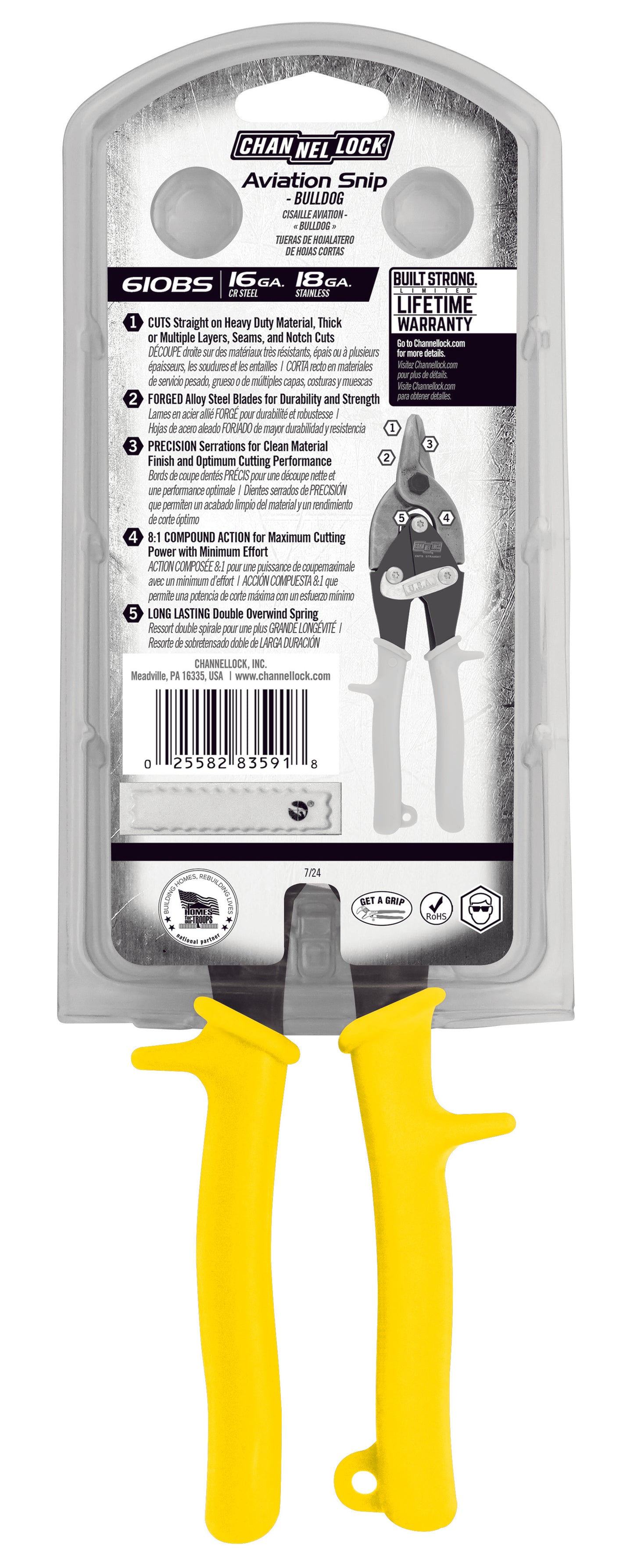 10-inch Bulldog Aviation Snip (610BS)