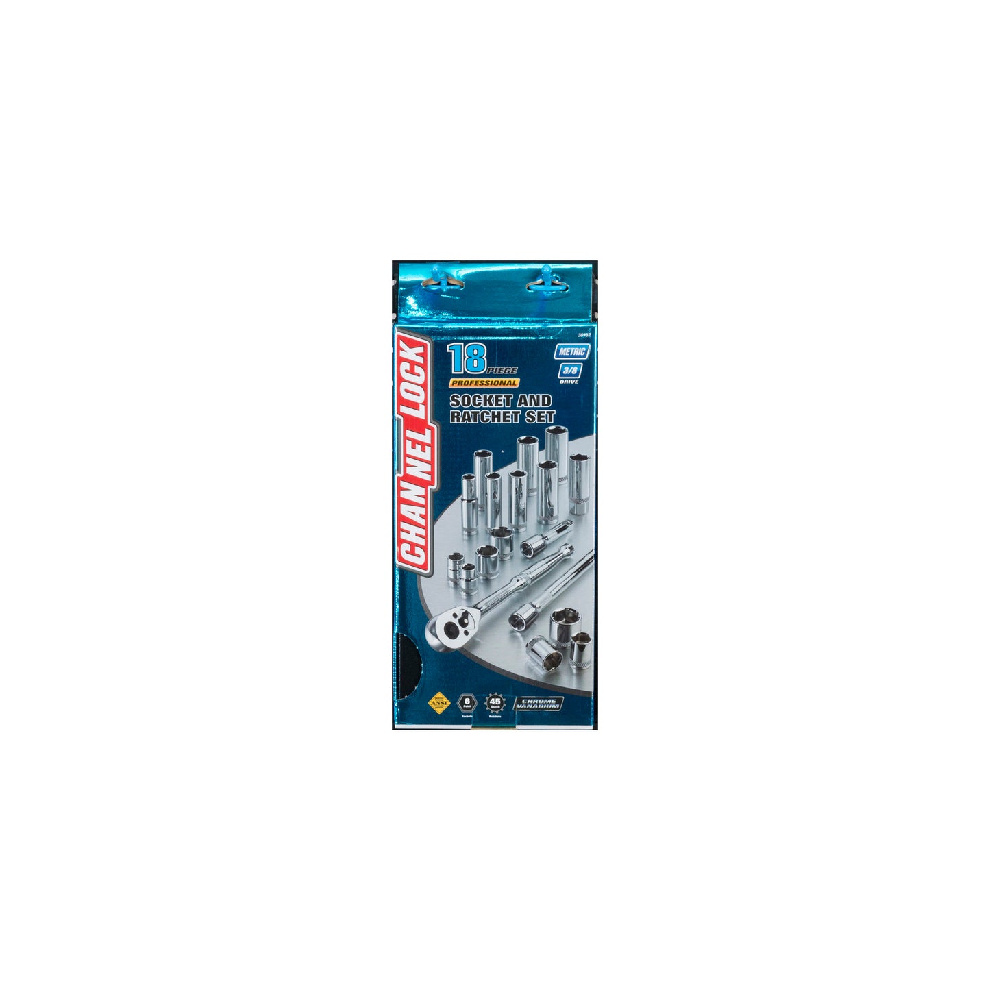 18pc 3/8" Metric Drive Socket Set (38182)
