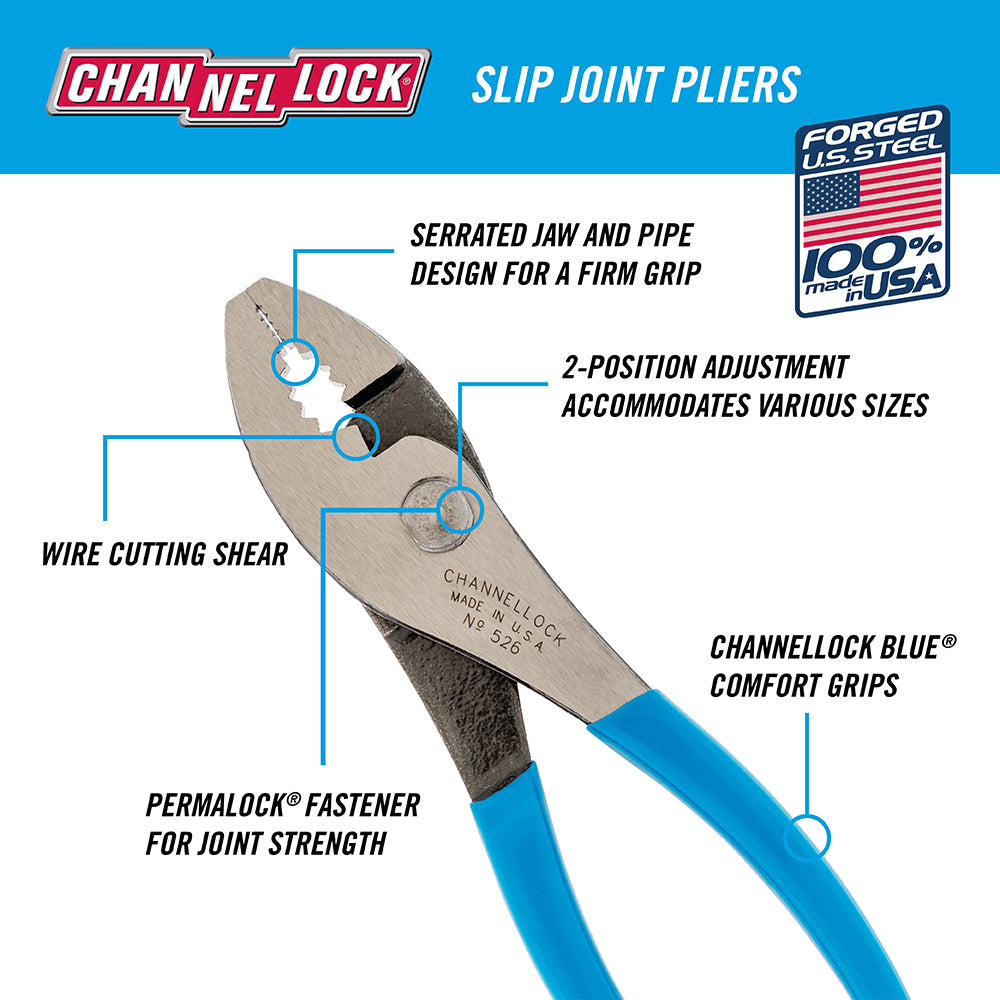 8PC Straight Jaw Pliers Set with Wrench (GS-27)