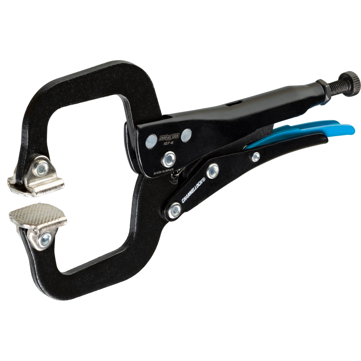 6-inch C-Clamp Locking Pliers w/ Swivel Pads (107-6)