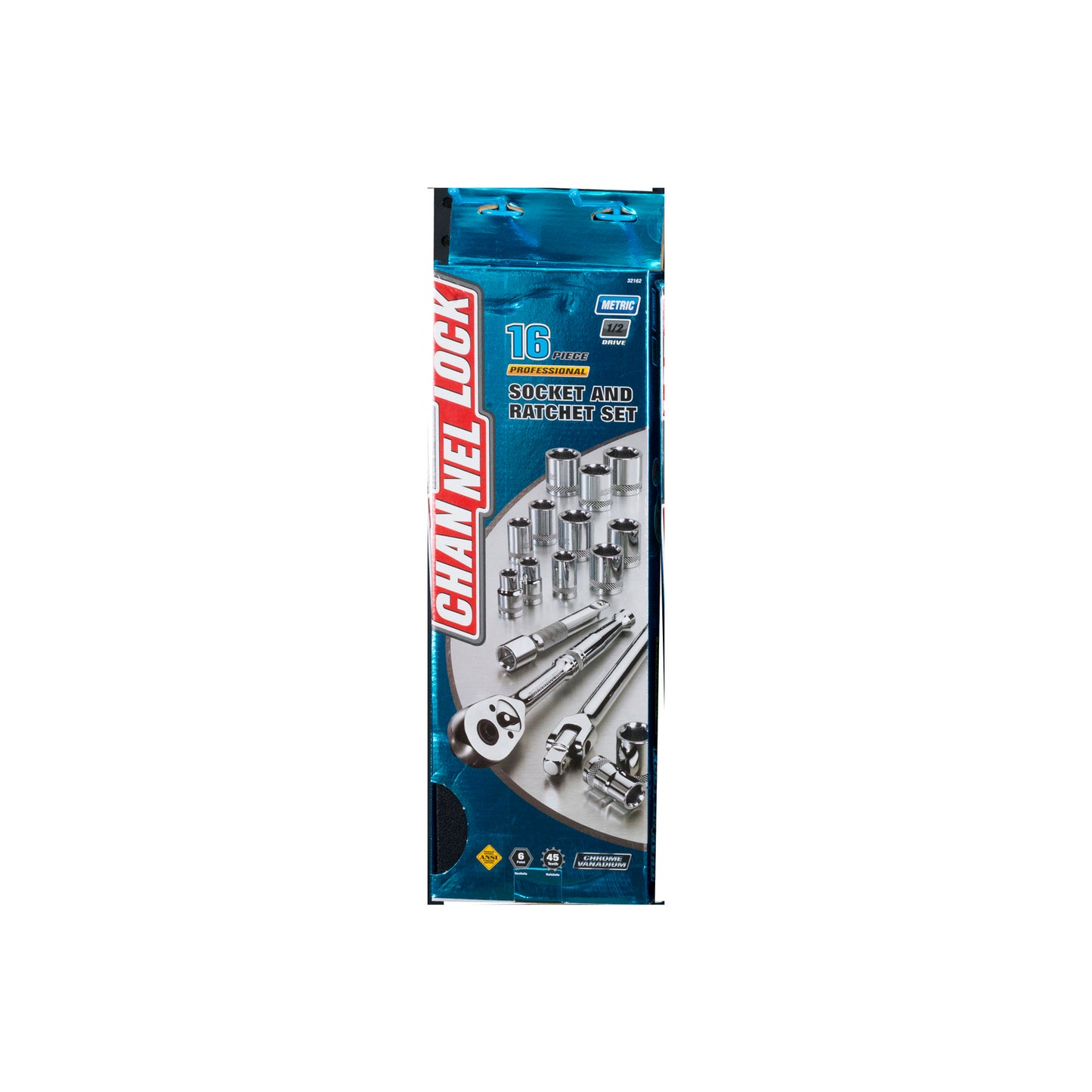 16pc 1/2" Metric Drive Socket Set (32162)
