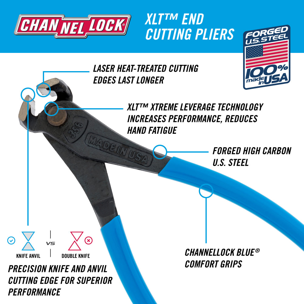 6-inch XLT™ End Cutting Pliers (356)