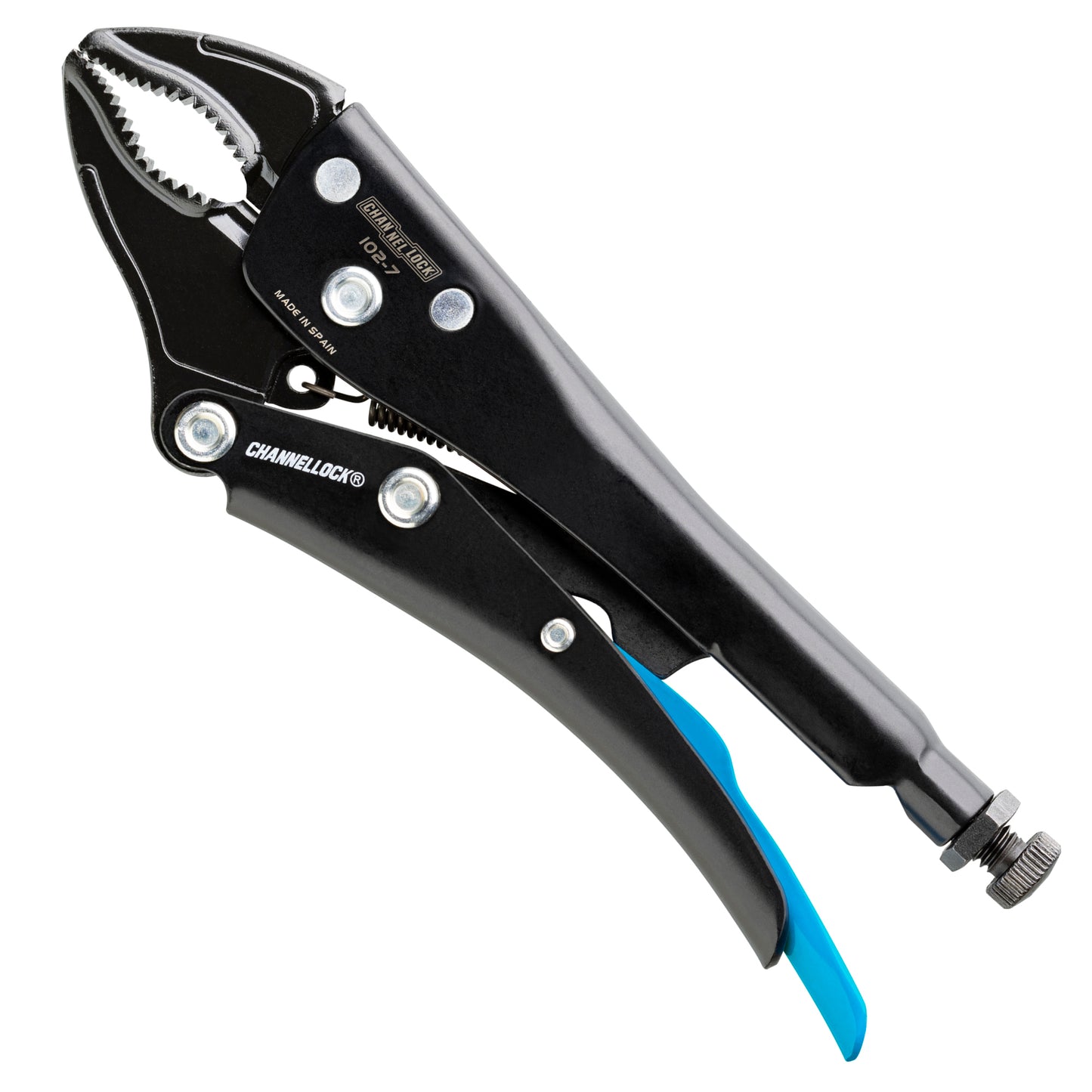 7-inch Curved Jaw Locking Pliers w/ Cutter (102-7)