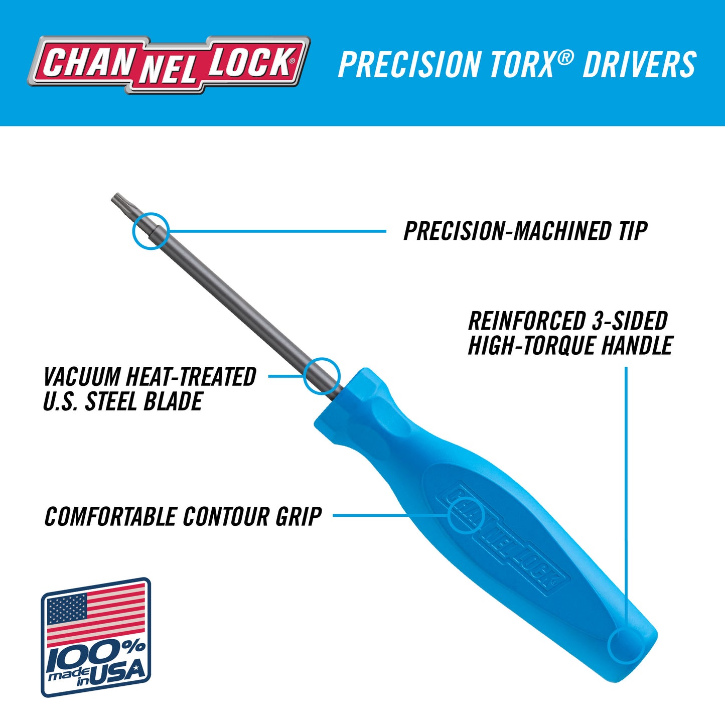 TORX® T6 X 2" Professional Screwdriver (T062H)