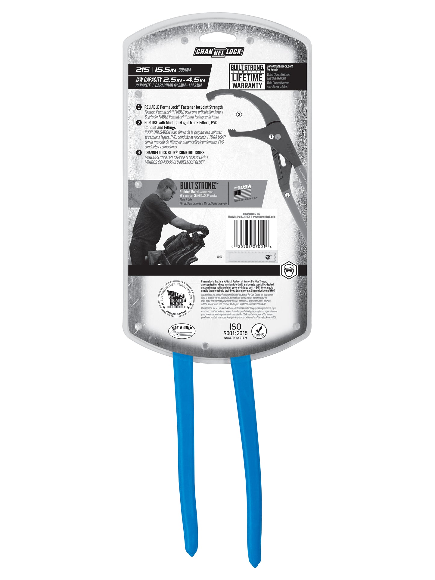 15.5-inch Oil Filter/PVC Pliers (215)