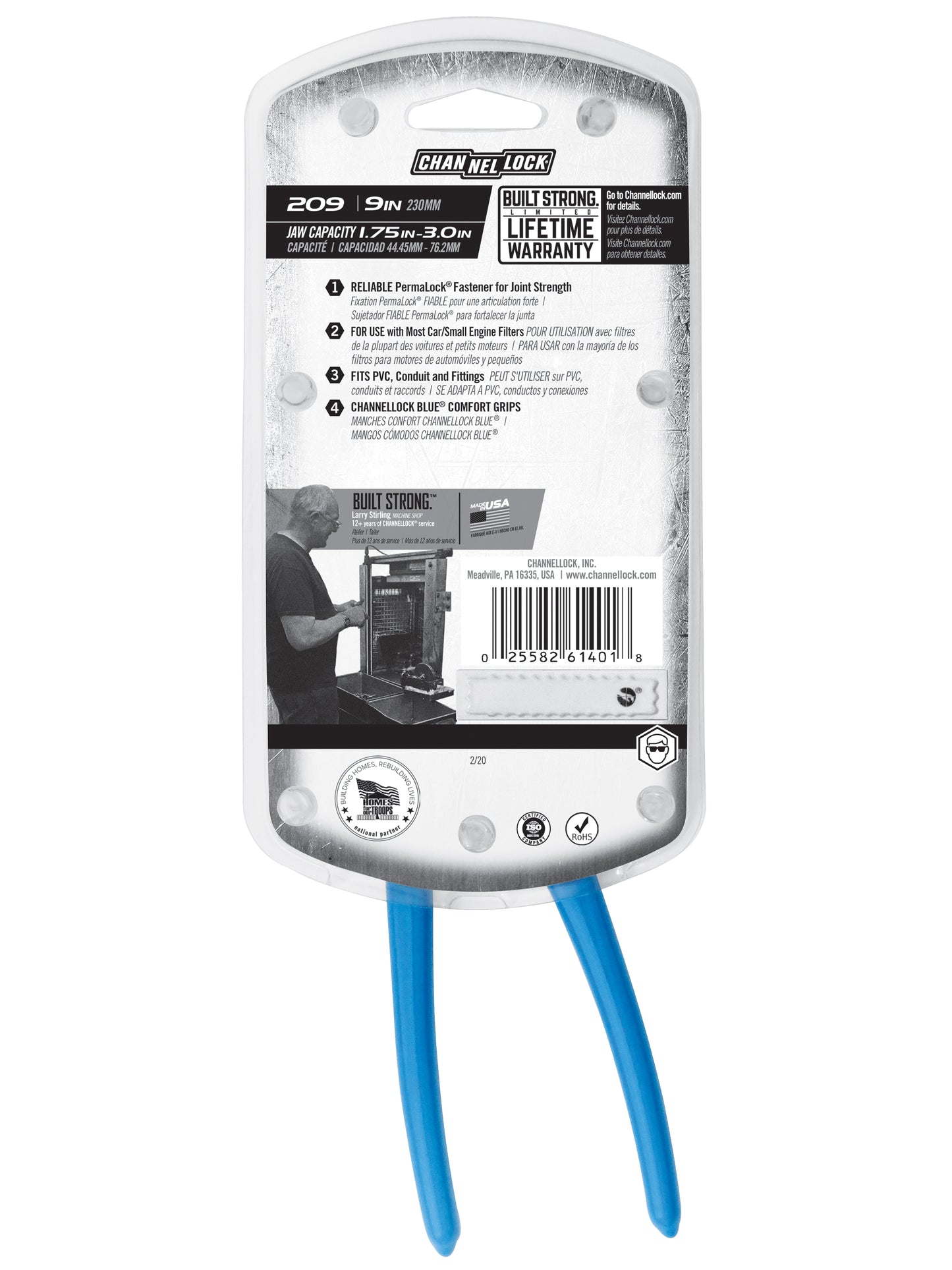 9-inch Oil Filter/PVC Pliers (209)