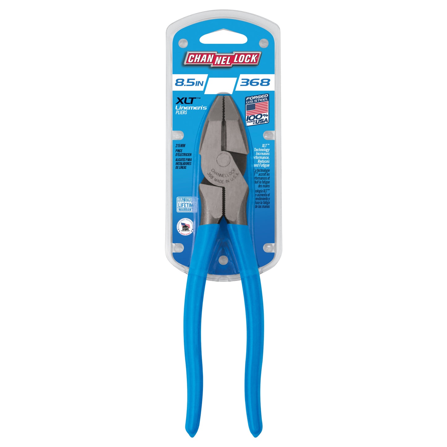8.5-inch XLT™ Round Nose Linemen's Pliers (368)