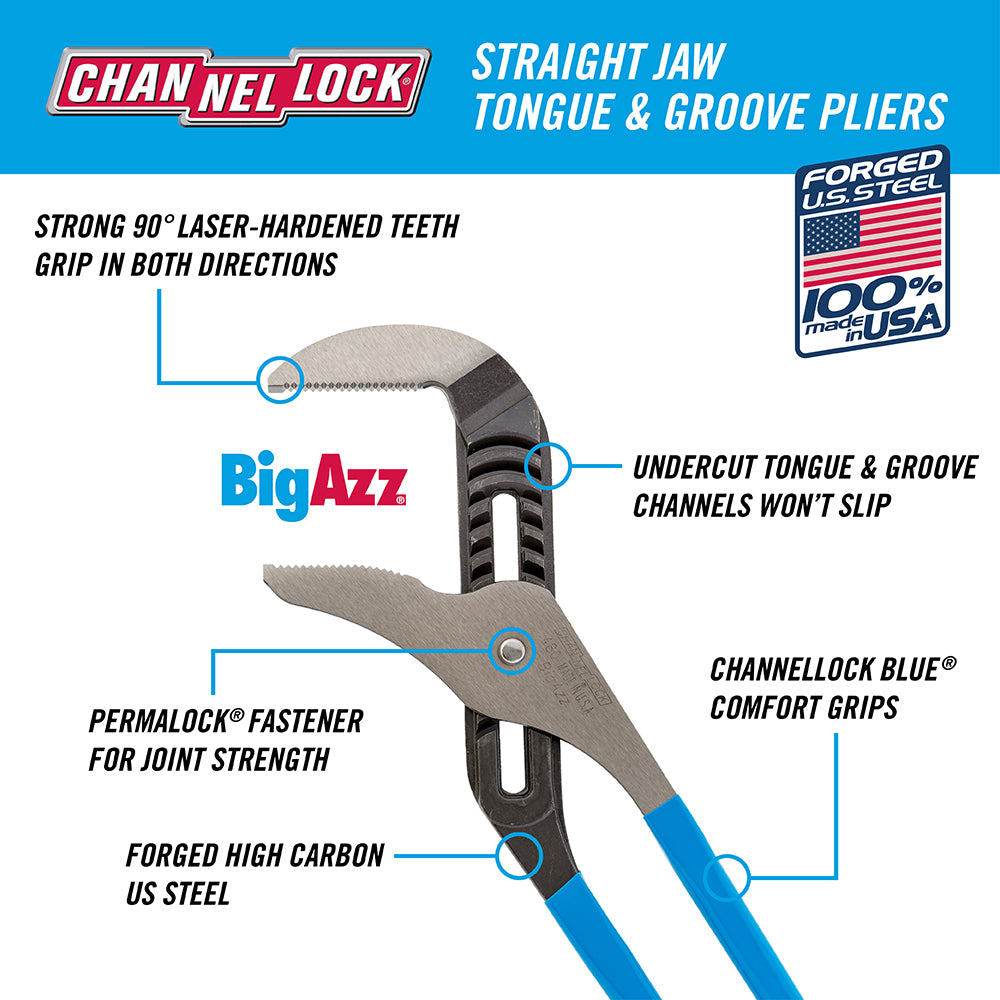 20-inch BigAzz® Straight Jaw Tongue & Groove Pliers (480)