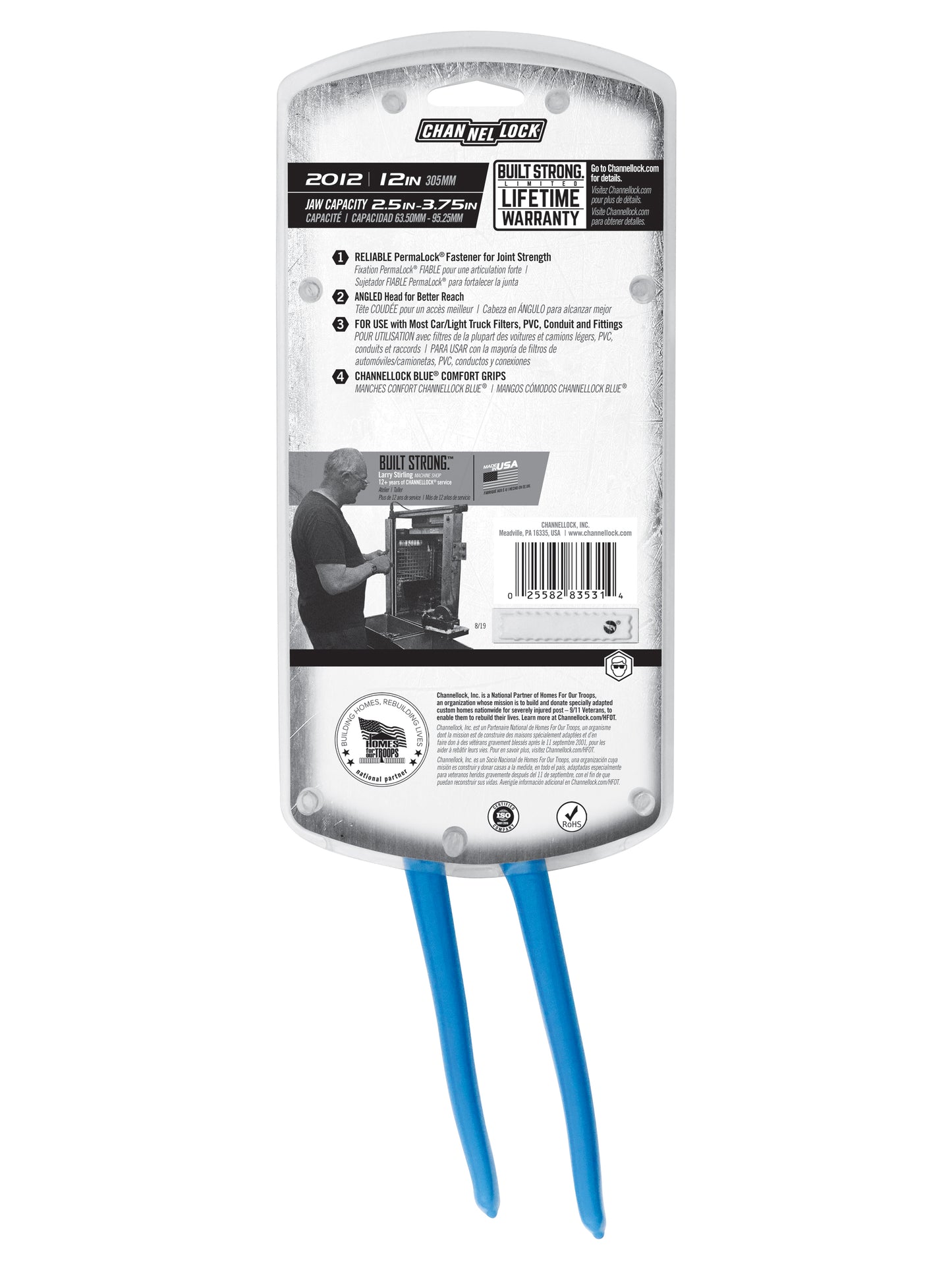 12-inch Oil Filter/PVC Angled Head Pliers (2012)