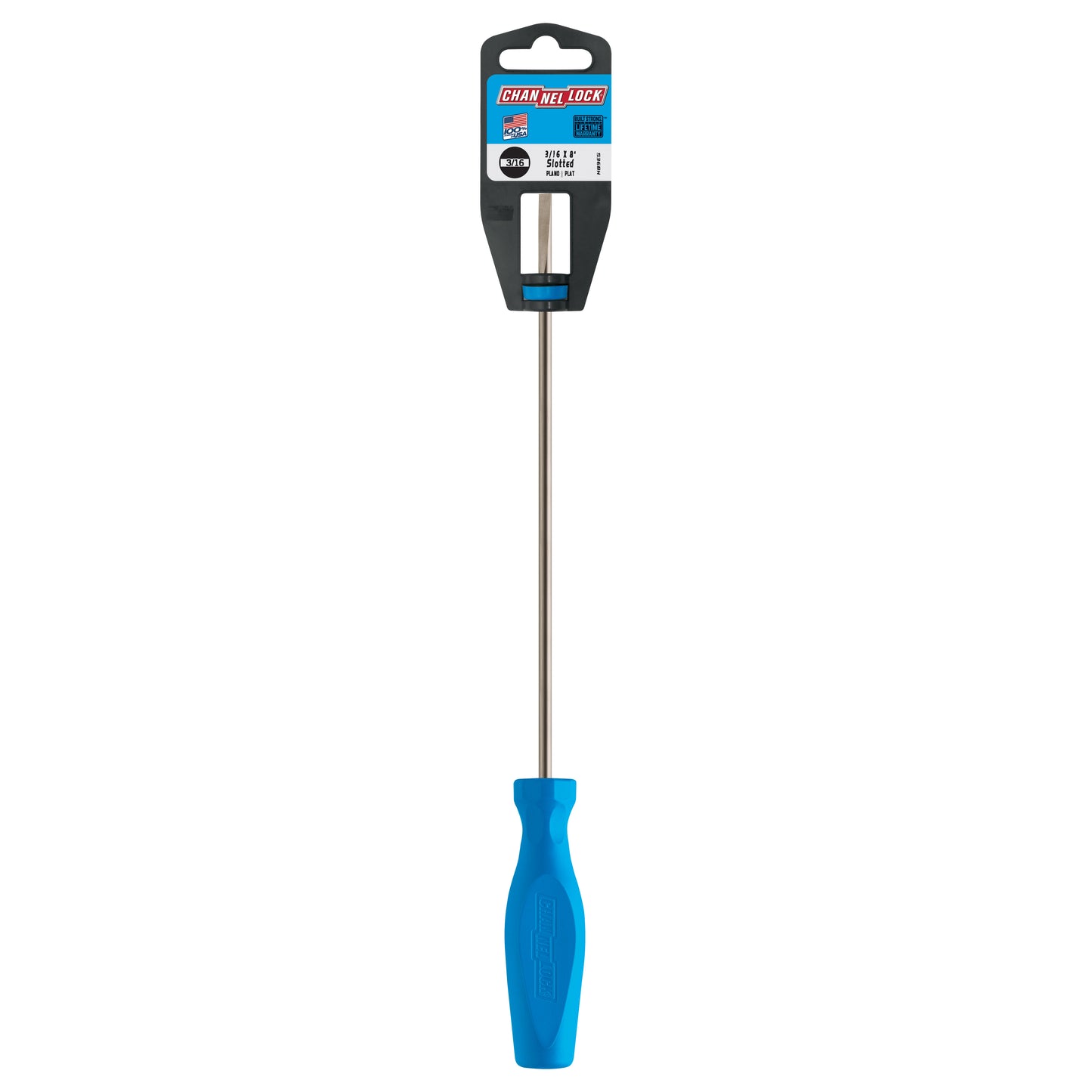 S368H Slotted 3/16 x 8-inch Professional Screwdriver