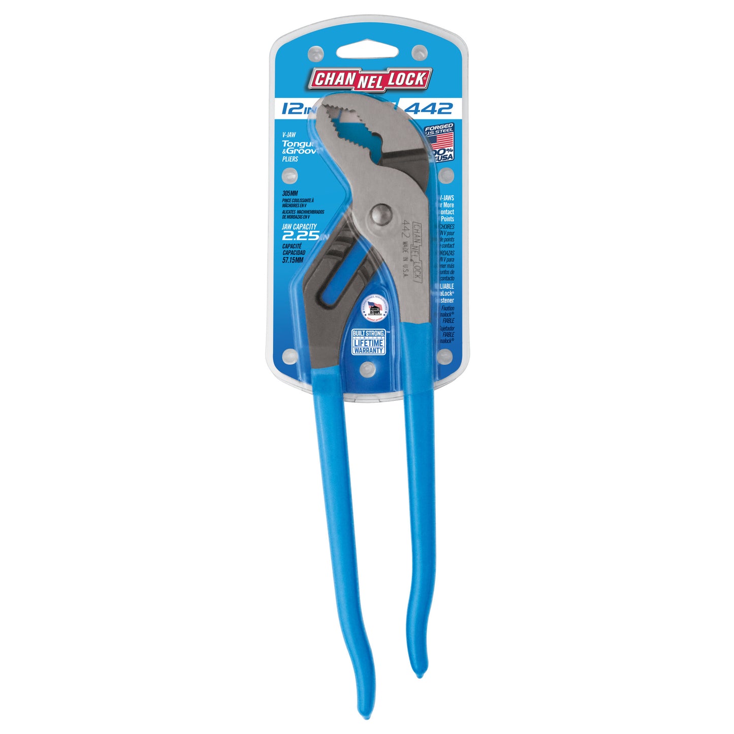 12-inch V-Jaw Tongue & Groove Pliers (442)
