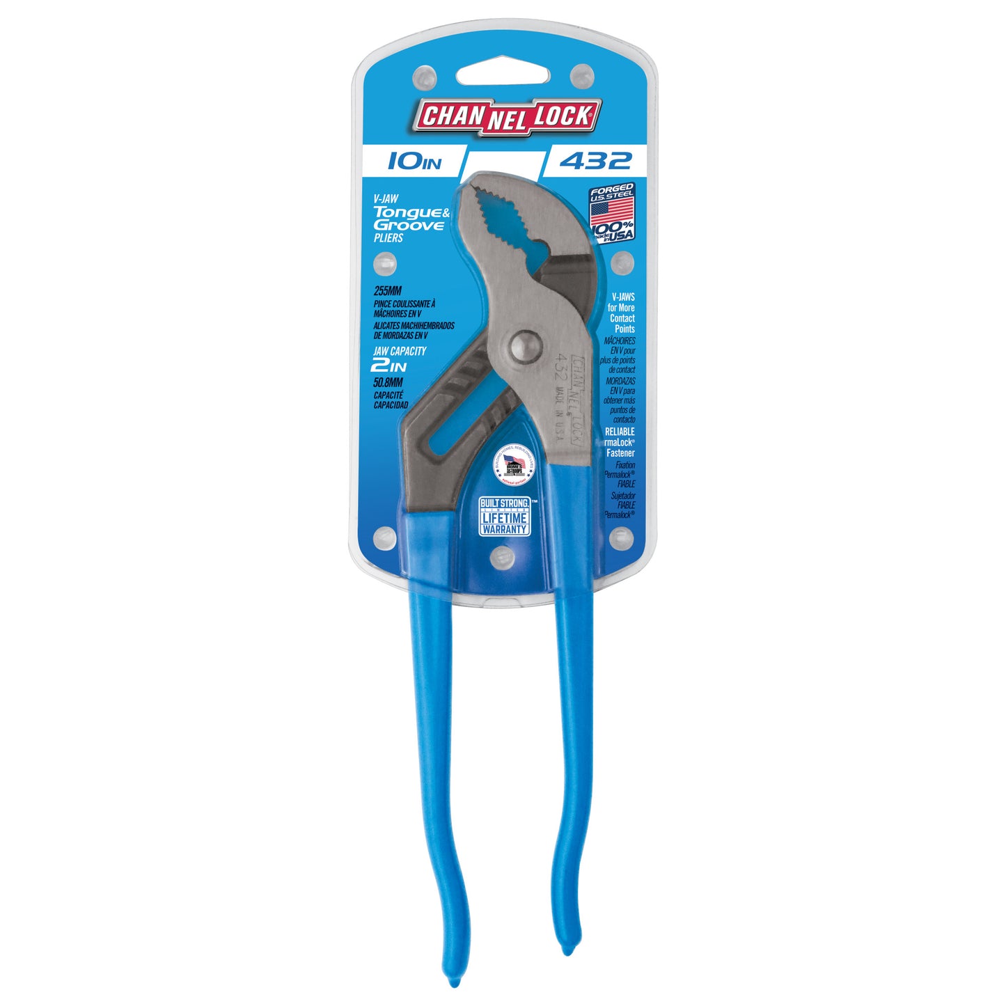 10-inch V-Jaw Tongue & Groove Pliers (432)