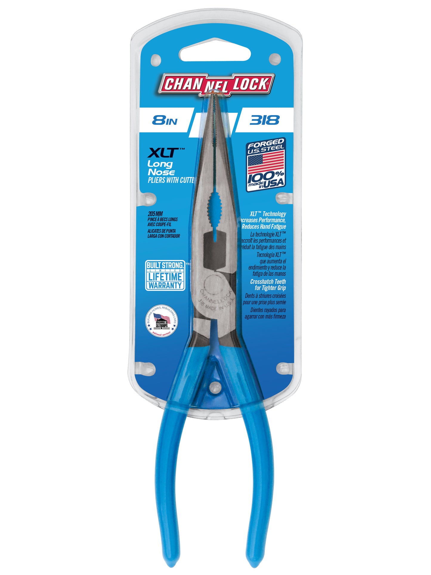 8-inch XLT™ Combination Long Nose Pliers with Cutter (318)