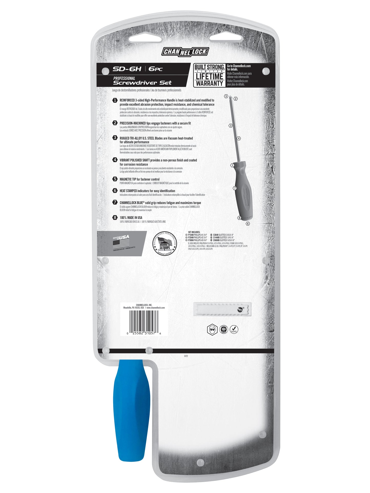 6pc Standard Screwdriver Set (SD-6H)