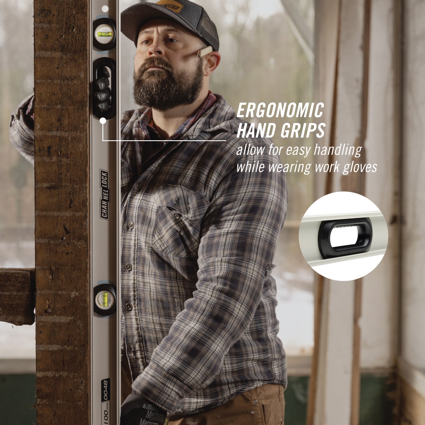 48-inch Professional-Grade Aluminum I-Beam Level (5100-0048)