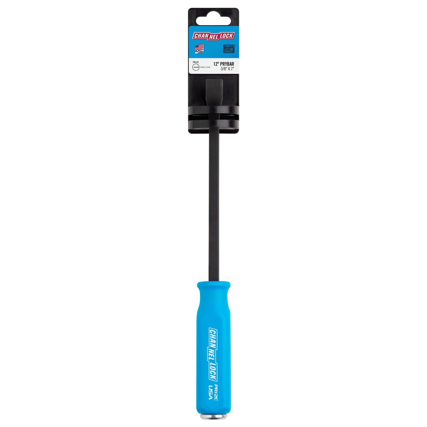 PR12C 5/8 x 7-inch Professional Pry Bar, 12-inch Overall Length