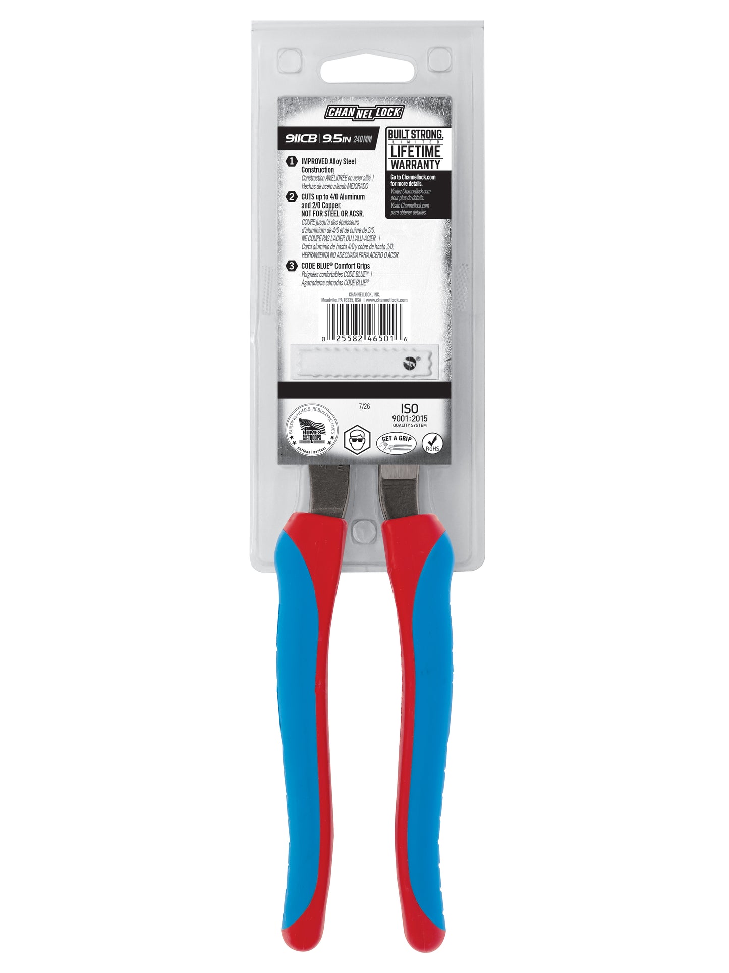 9.5-inch CODE BLUE® Cable Cutting Pliers (911CB)