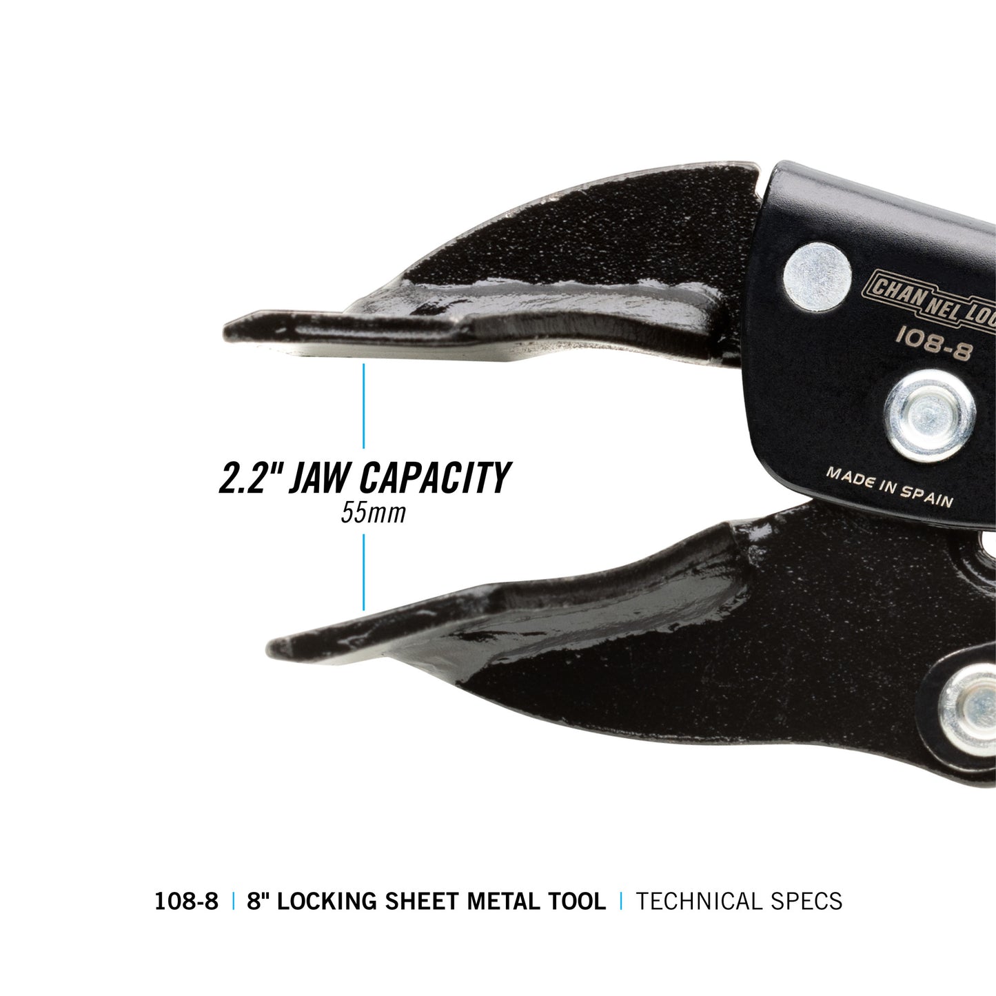 8-inch Sheet Metal Locking Pliers (108-8)