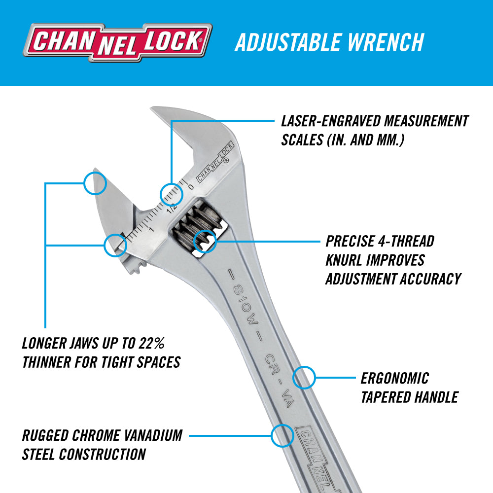 2pc Adjustable Wrench Set (WS-2)
