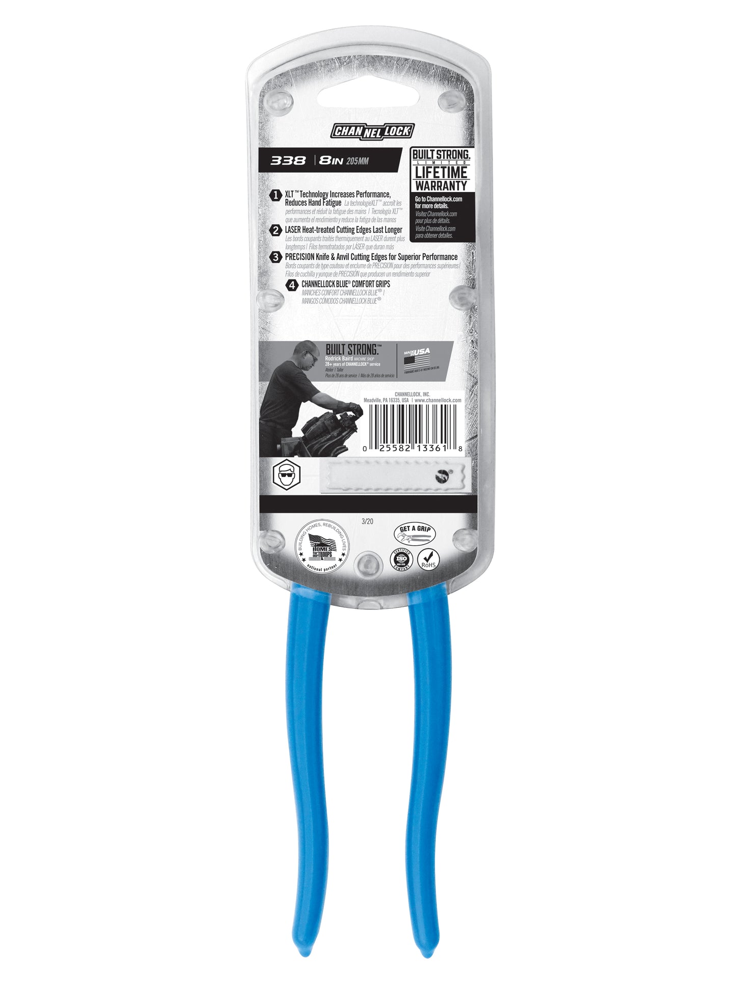 8-inch XLT Diagonal Cutting Pliers (338)