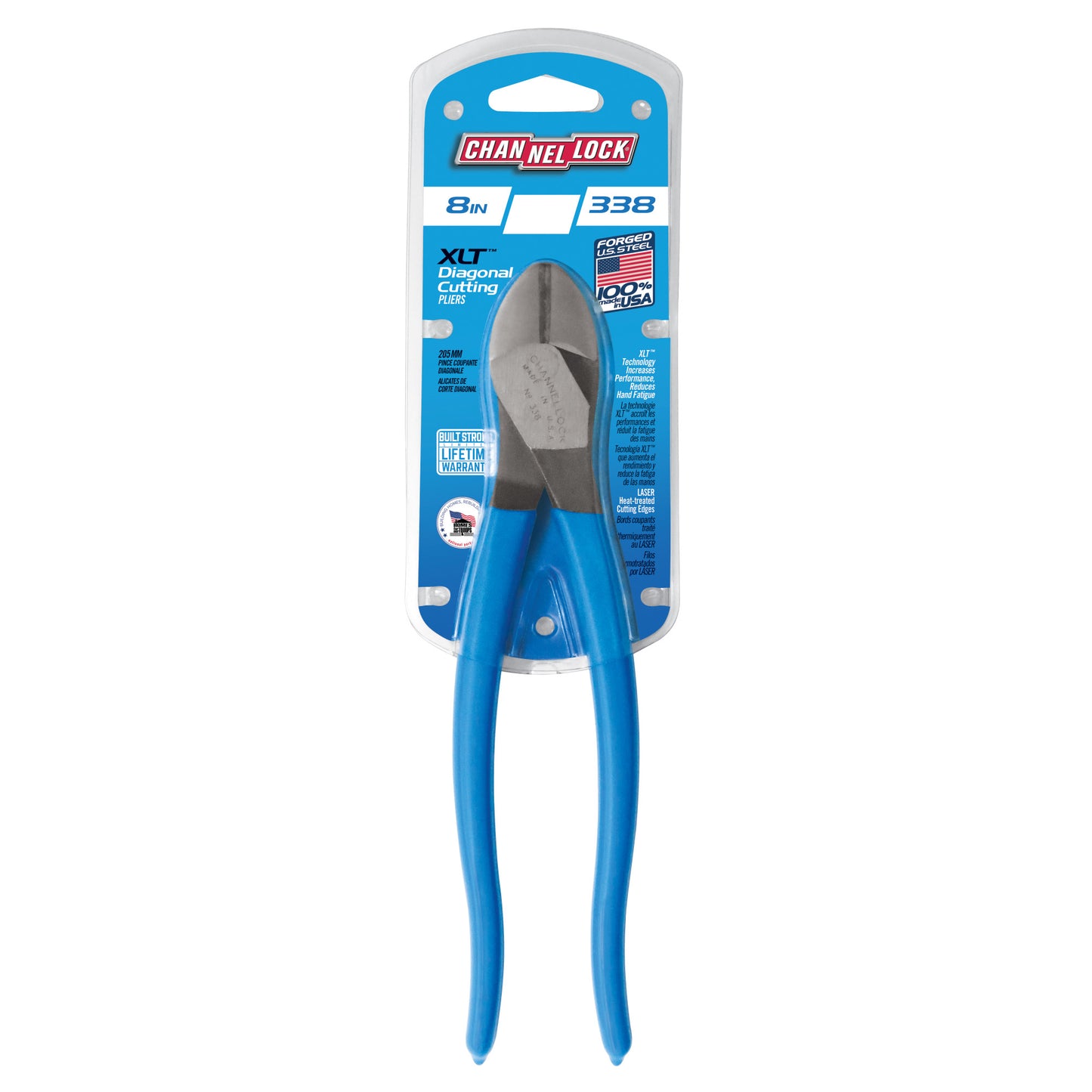 8-inch XLT Diagonal Cutting Pliers (338)