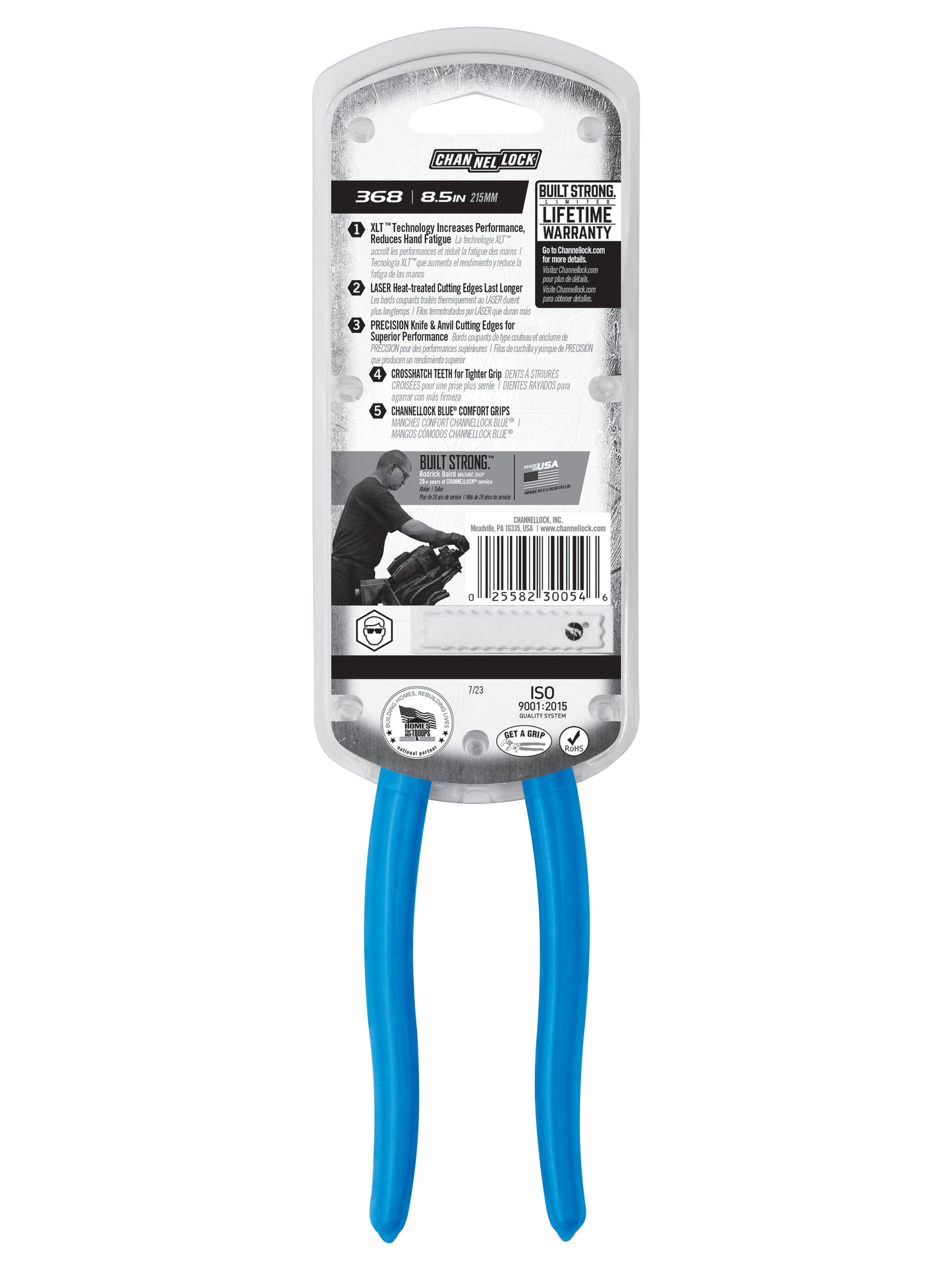 8.5-inch XLT™ Round Nose Linemen's Pliers (368)