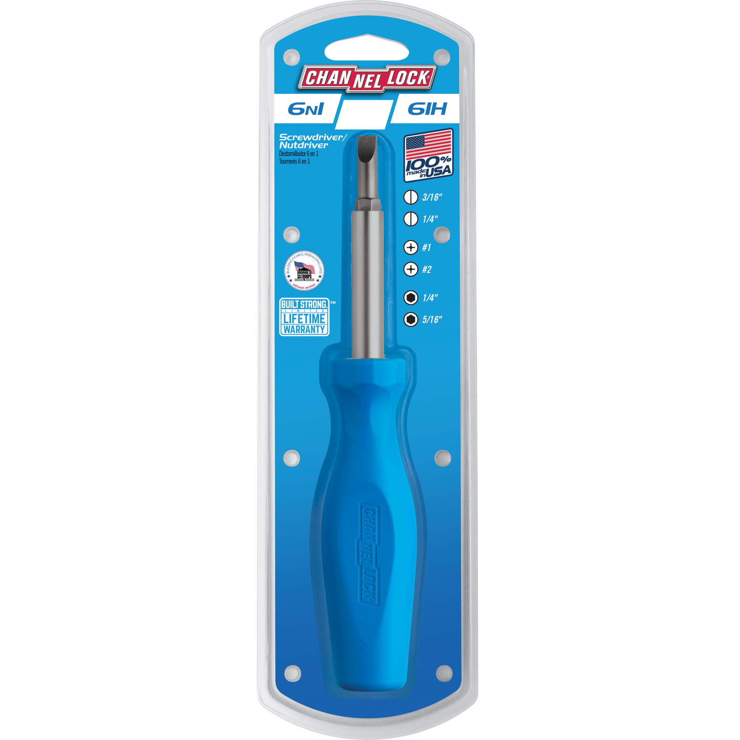 6-in-1 Professional Multi-Bit Screwdriver (61H)