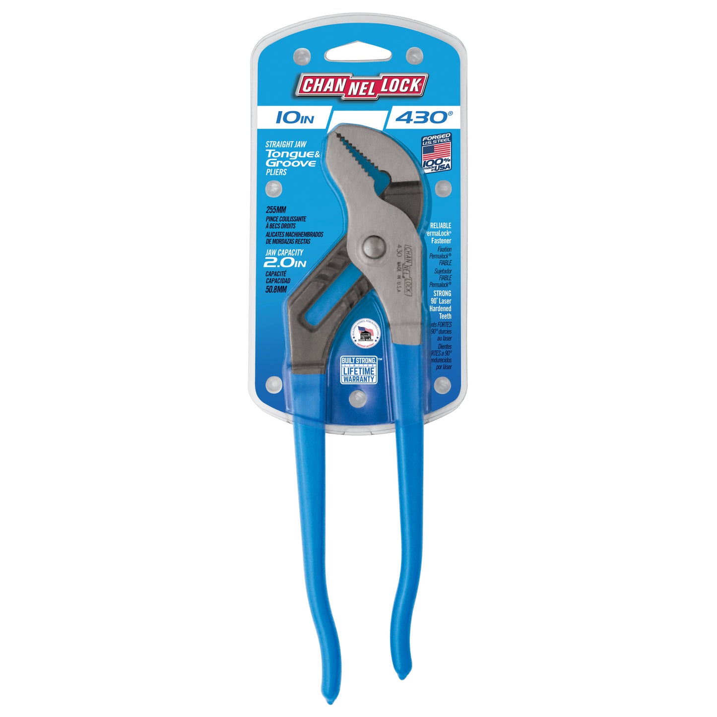 10-inch Straight Jaw Tongue & Groove Pliers (430)