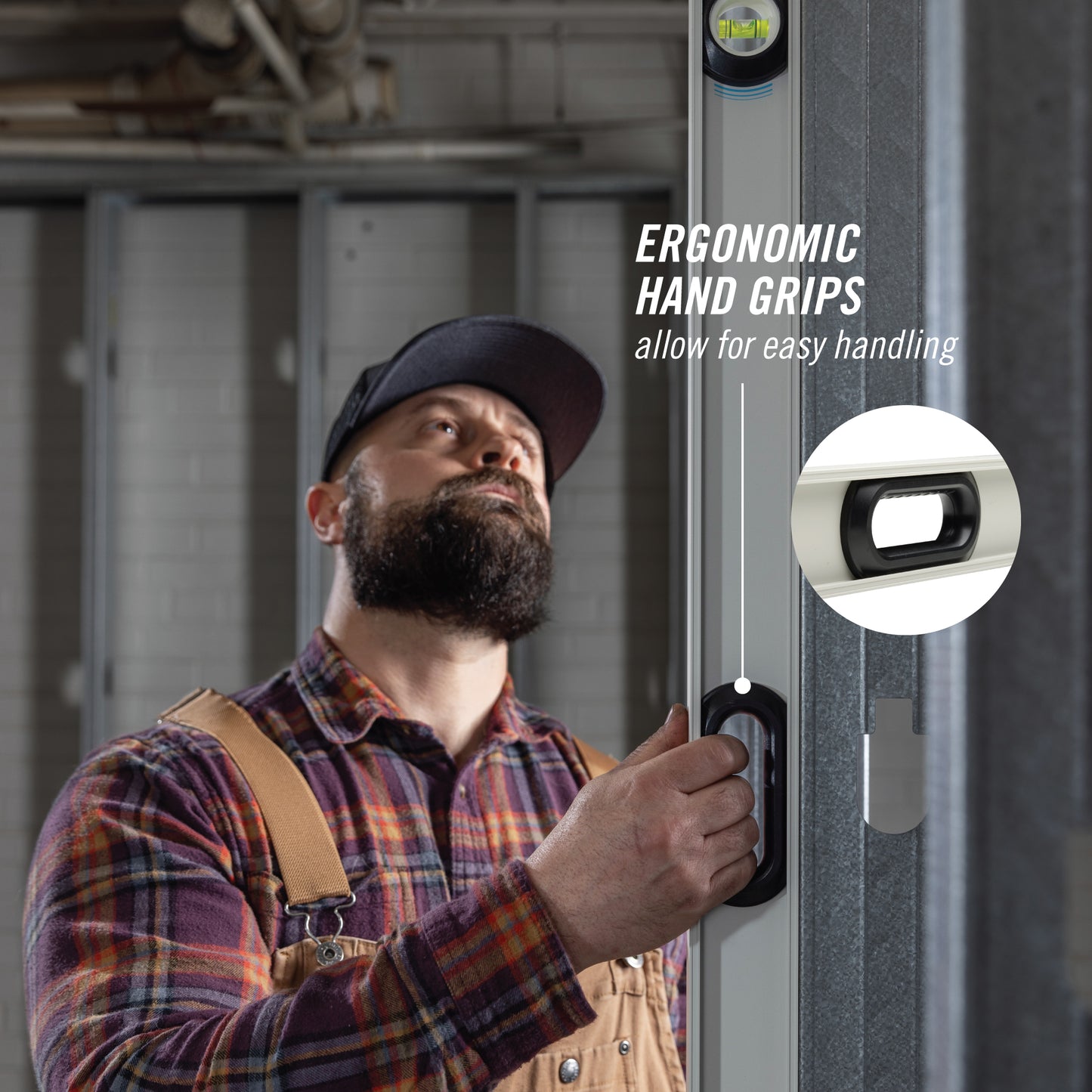 78-inch Professional-Grade Magnetic Aluminum I-Beam Level (5100-0078M)