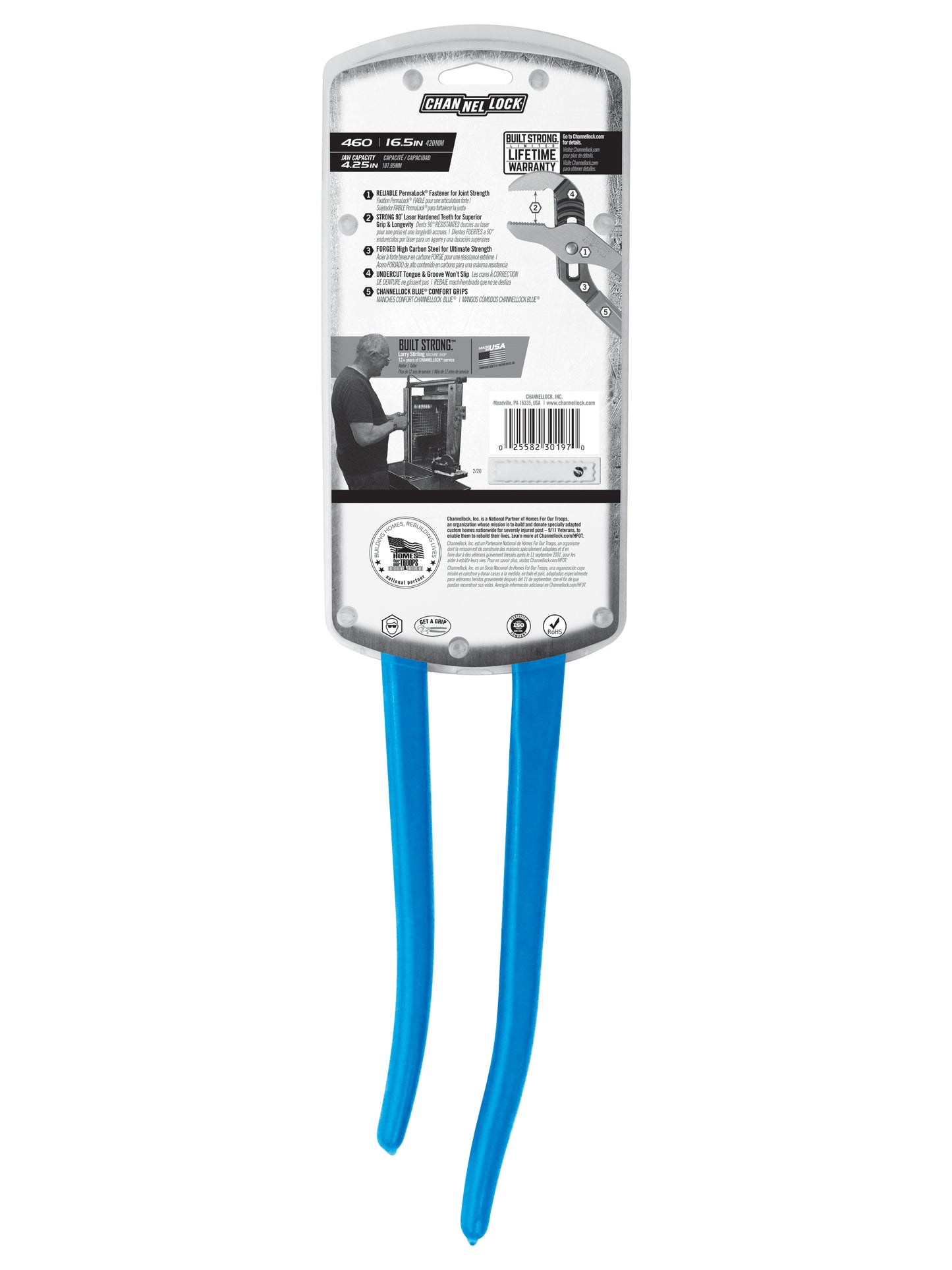 16.5-inch Straight Jaw Tongue & Groove Pliers (460)