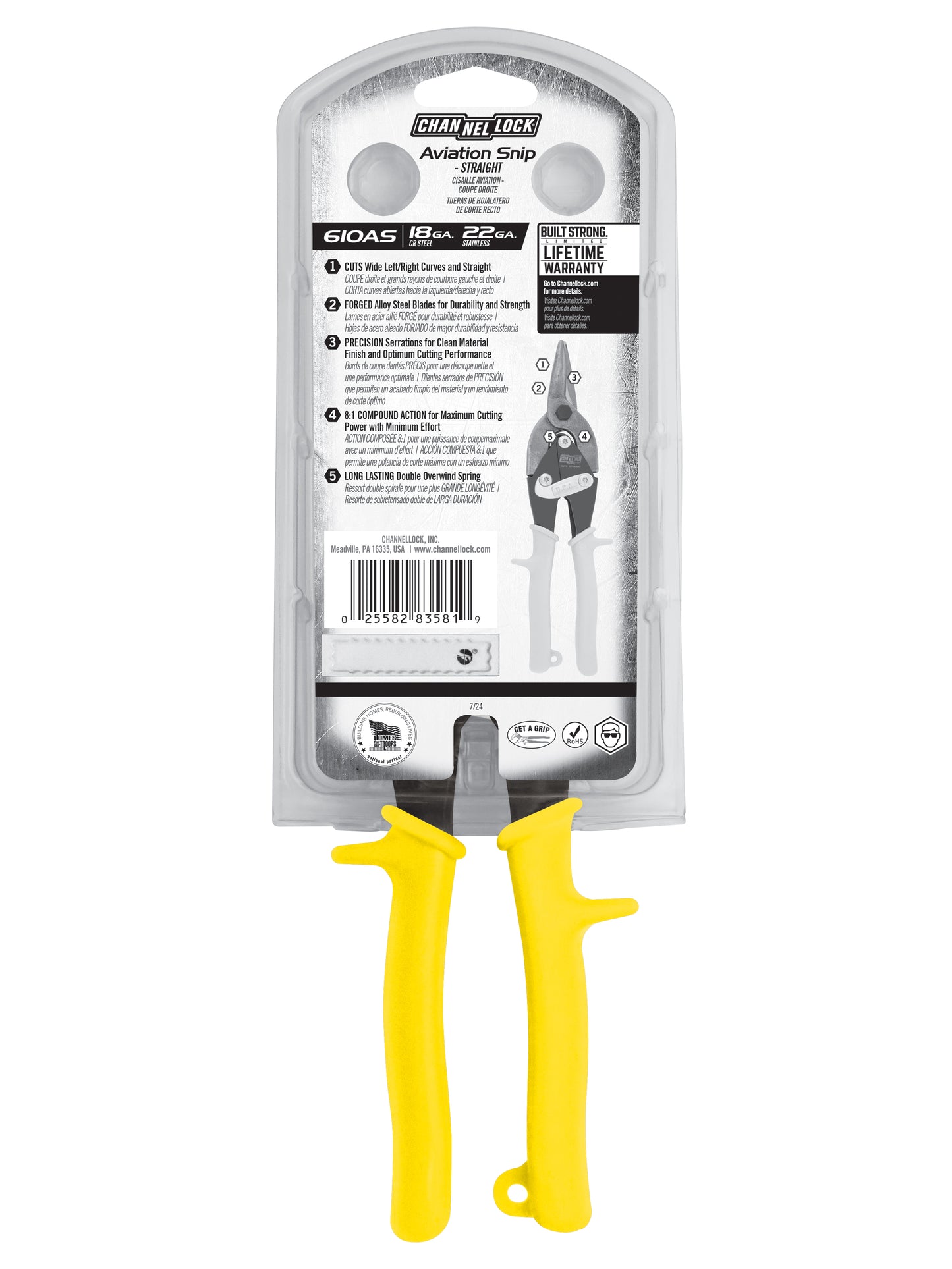 10-inch Straight Aviation Snip (610AS)