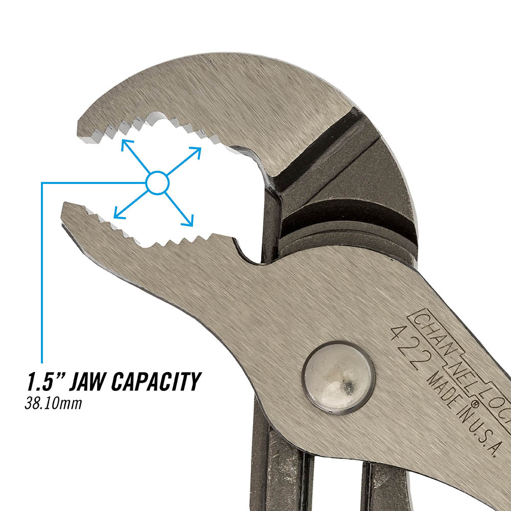 9.5-inch V-Jaw Tongue & Groove Pliers (422)
