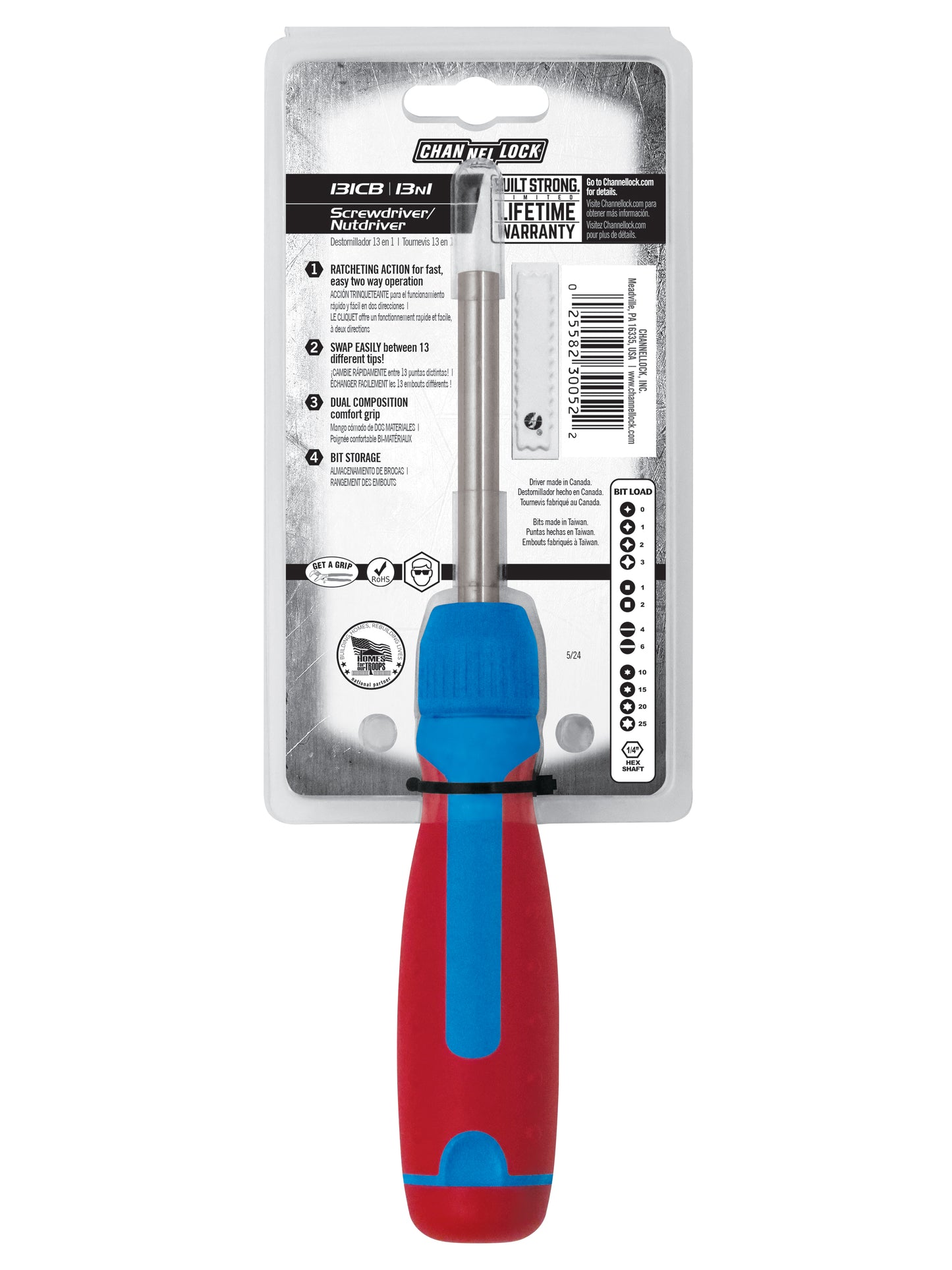 13-in-1 Ratcheting Multi-Bit Screwdriver (131CB)