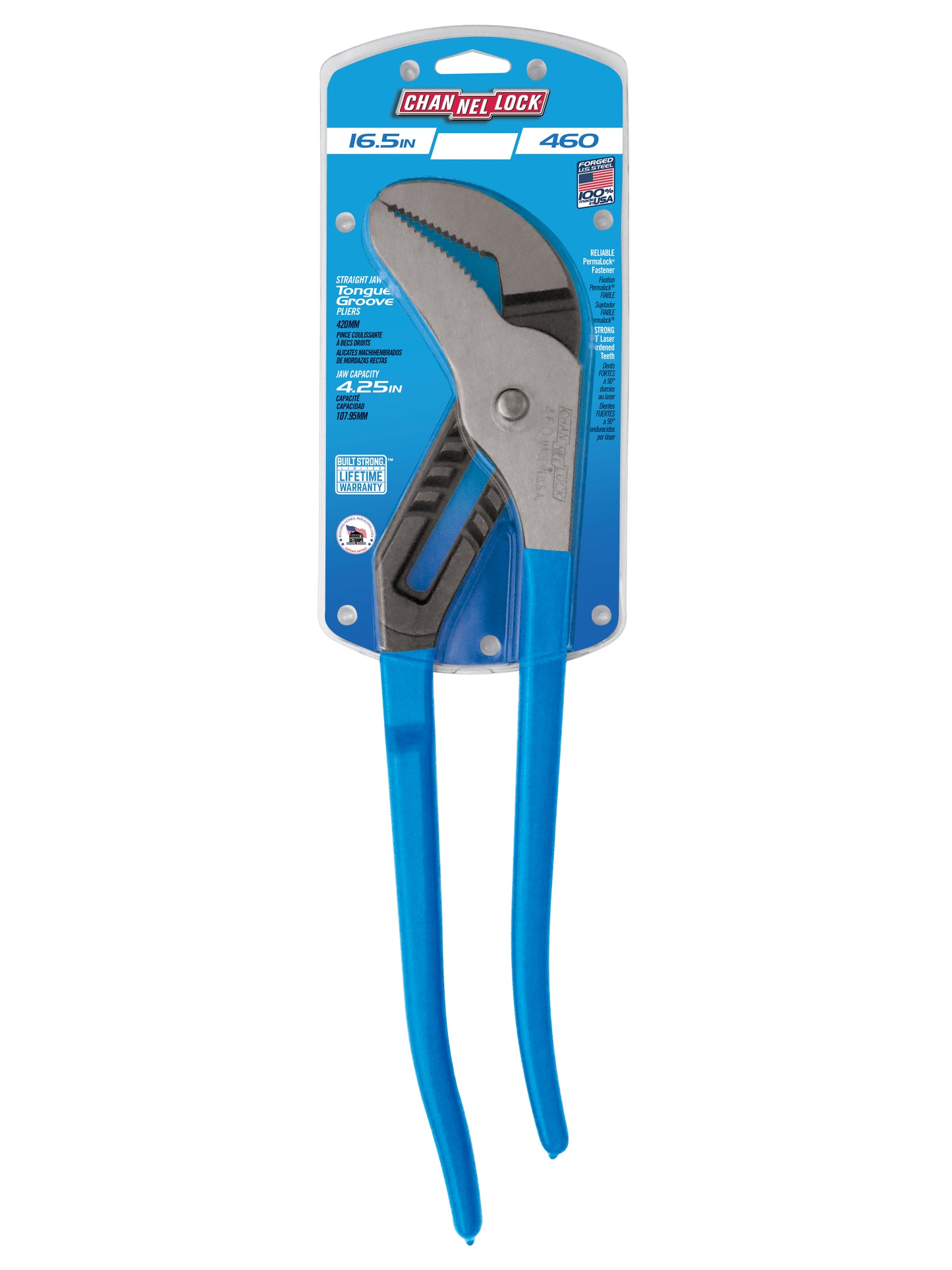 16.5-inch Straight Jaw Tongue & Groove Pliers (460)