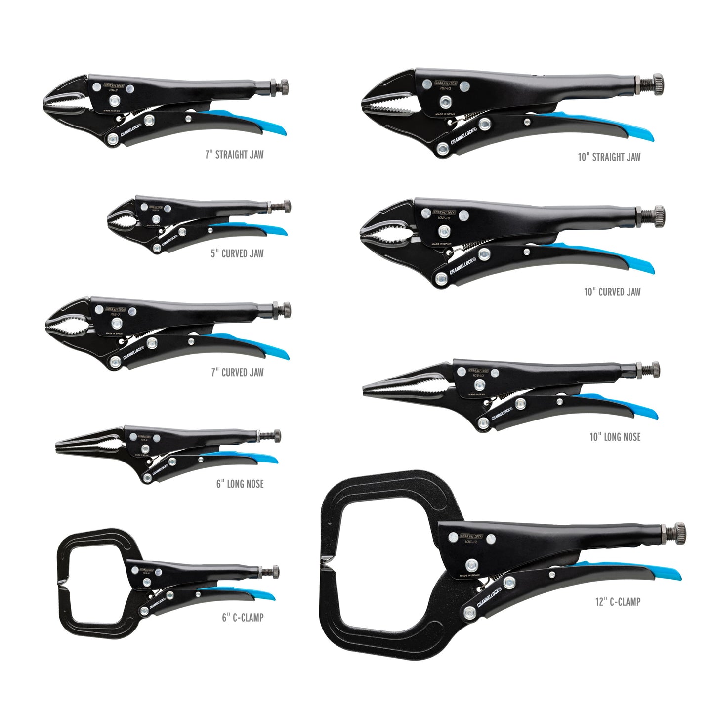 9PC Locking Pliers Set W/Tray (PC-L1)