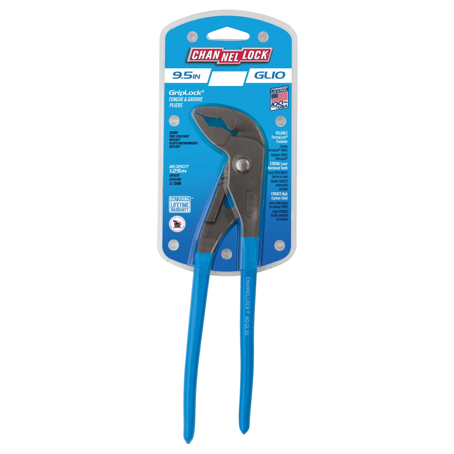9.5-inch GRIPLOCK Tongue & Groove Pliers (GL10)