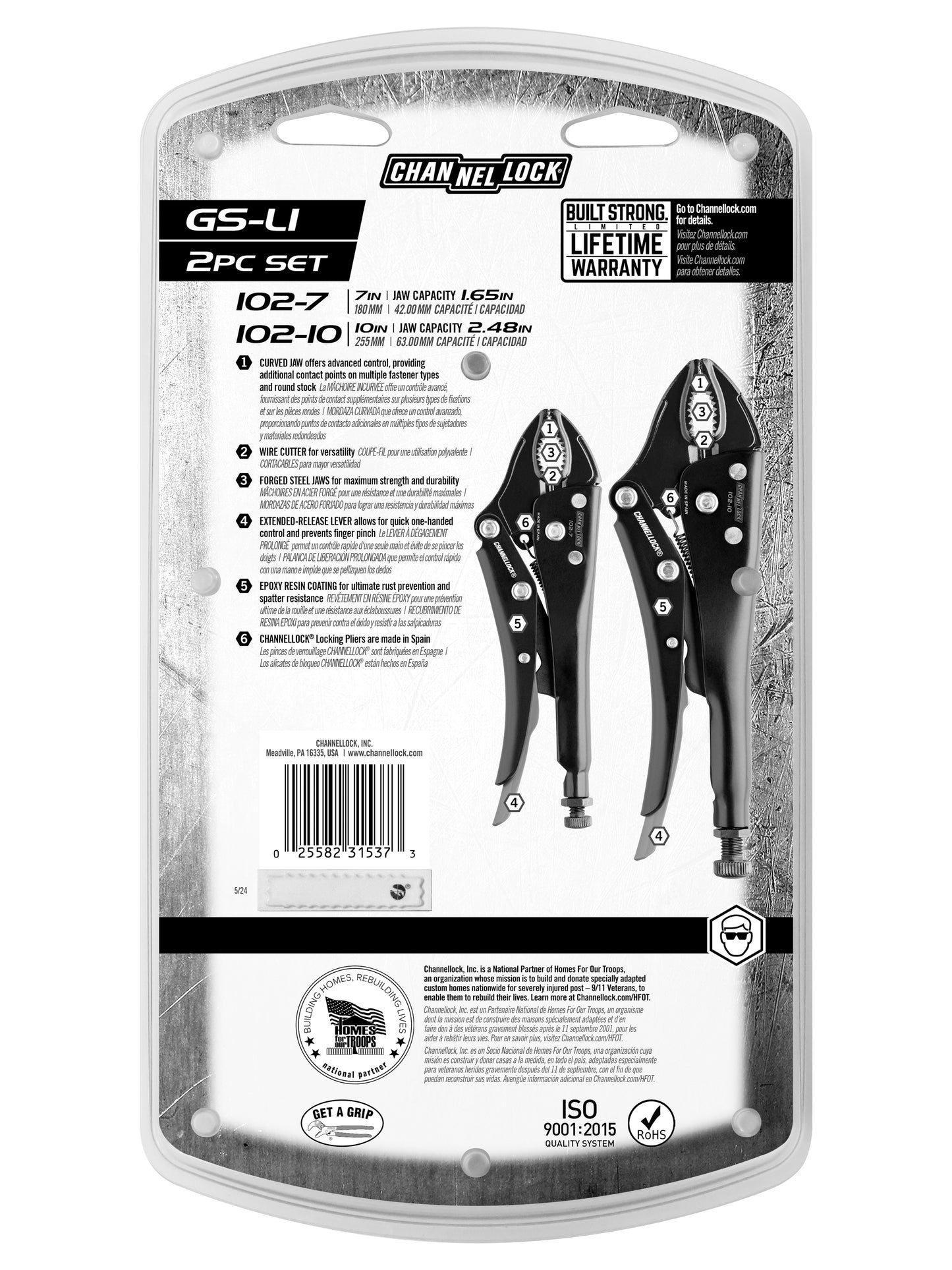 2pc Locking Pliers Set (GS-L1)