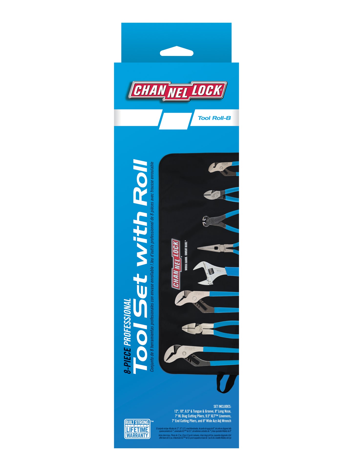 8-piece Professional Tool Set with Tool Roll (TOOL ROLL-8)