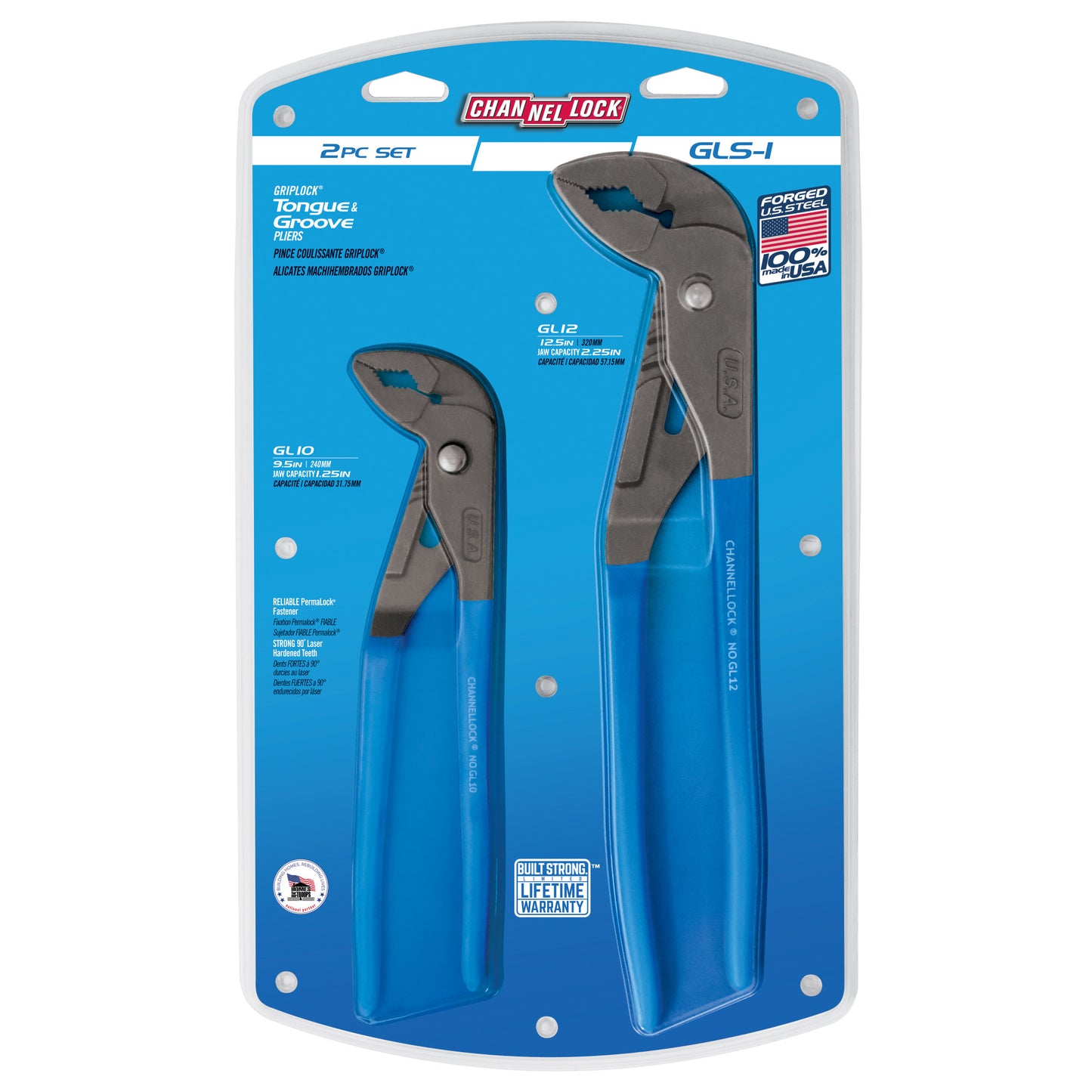 2pc GRIPLOCK® Tongue & Groove Pliers Set (GLS-1)