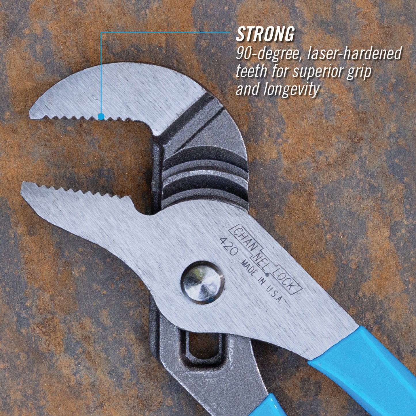 9.5-inch Straight Jaw Tongue & Groove Pliers (420)