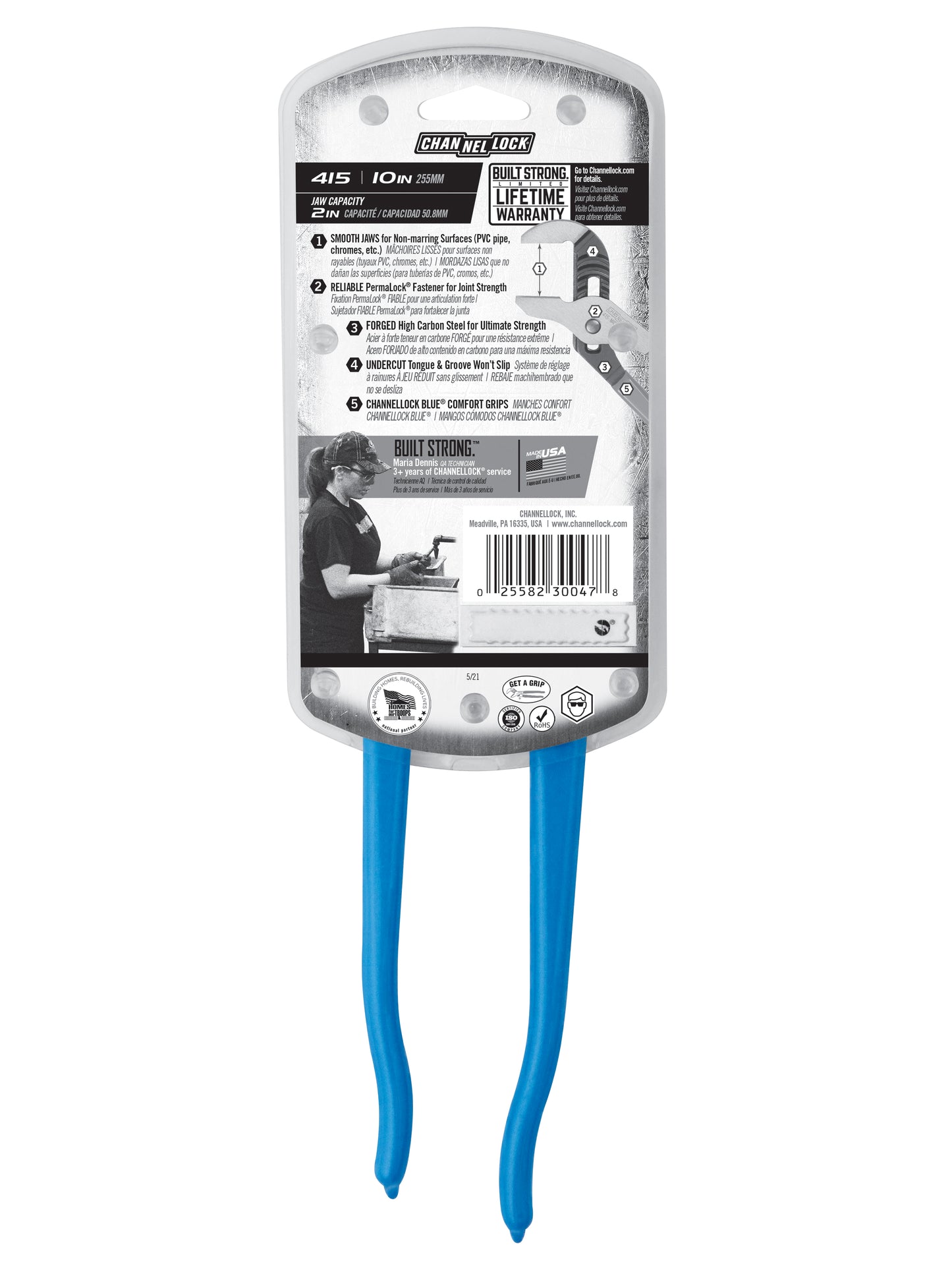 10-inch Smooth Jaw Tongue & Groove Pliers (415)