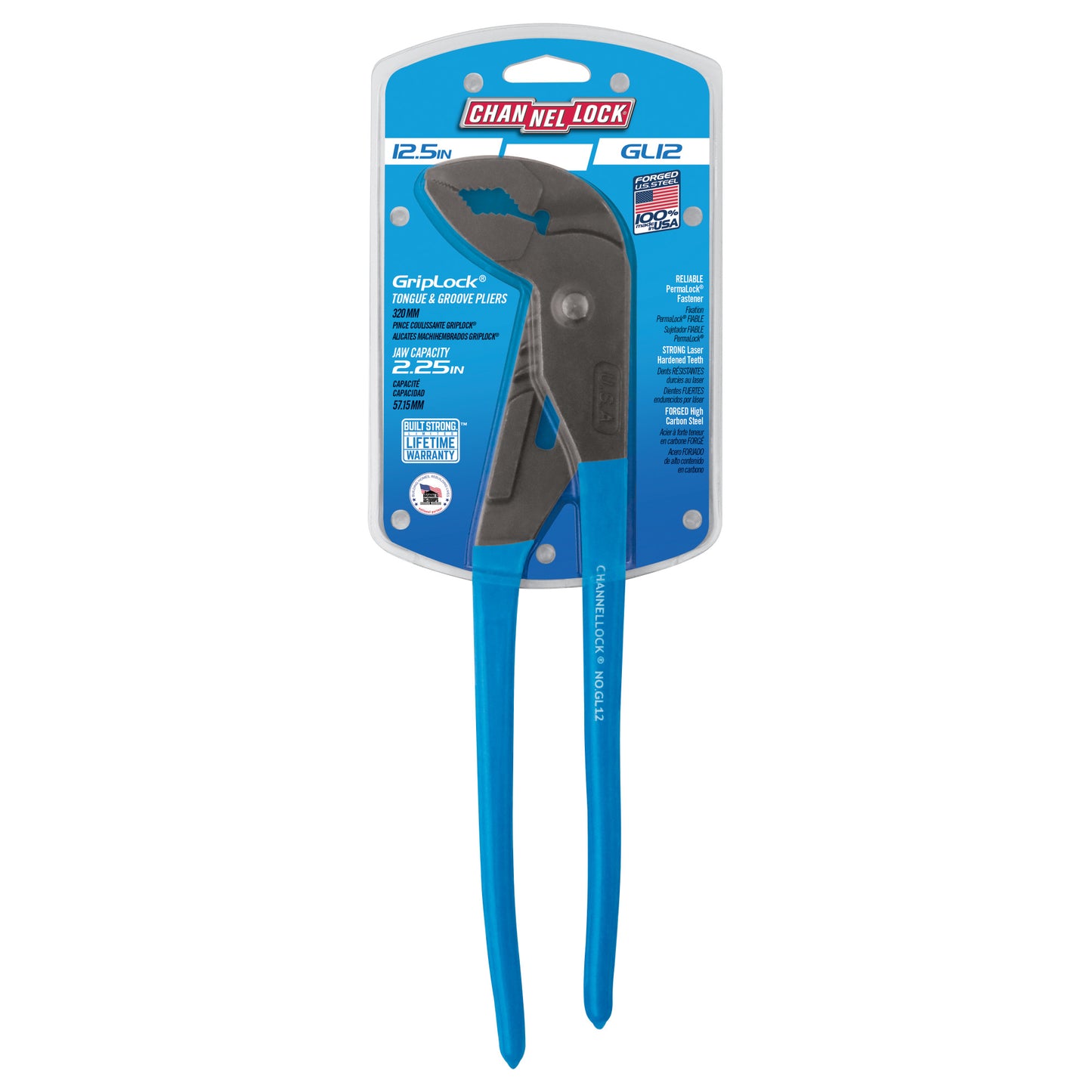 12.5-inch GRIPLOCK Tongue & Groove Pliers (GL12)